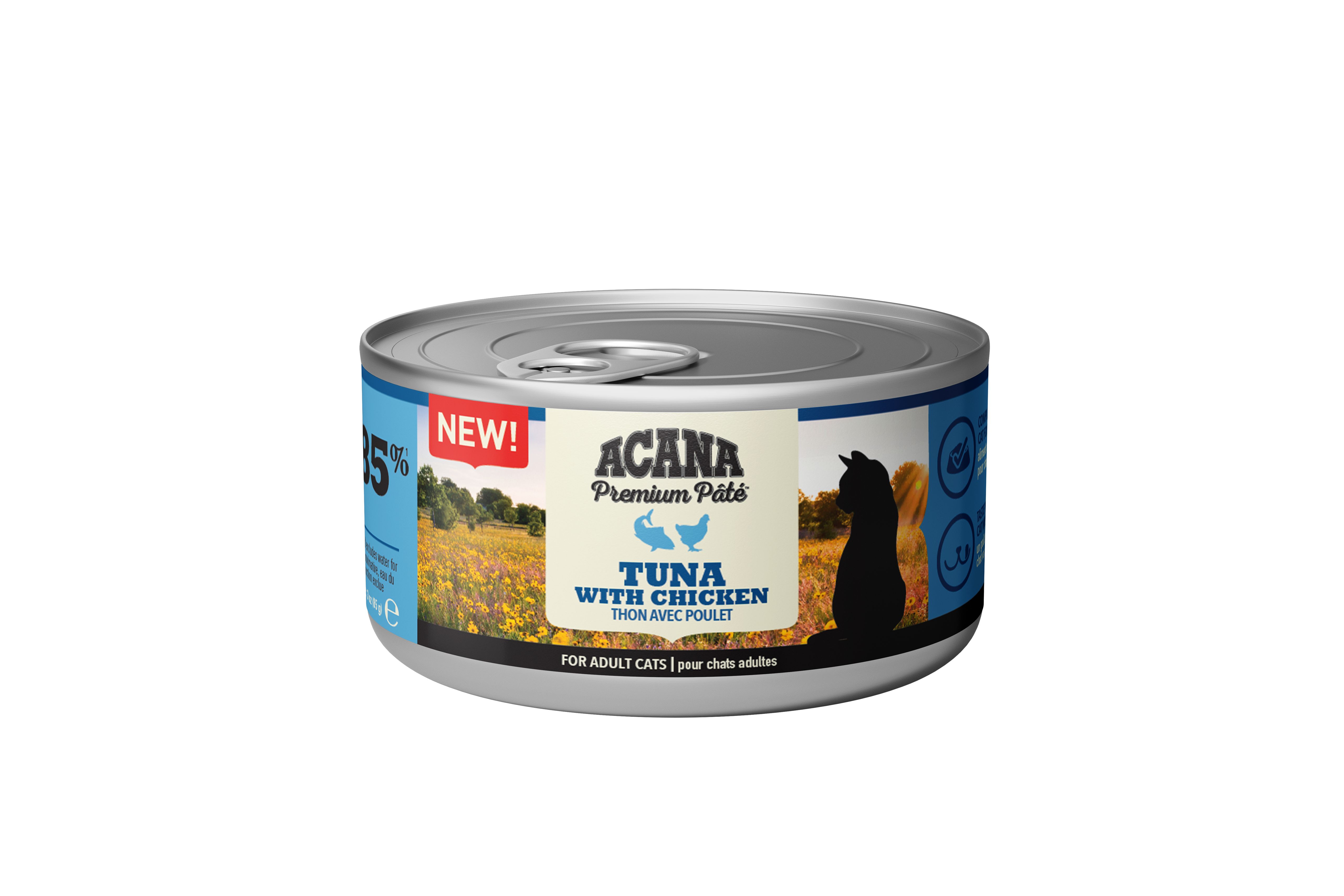 Premium Pat&eacute; Tuna/Chicken V&aring;tfoder f&ouml;r katt 85g
