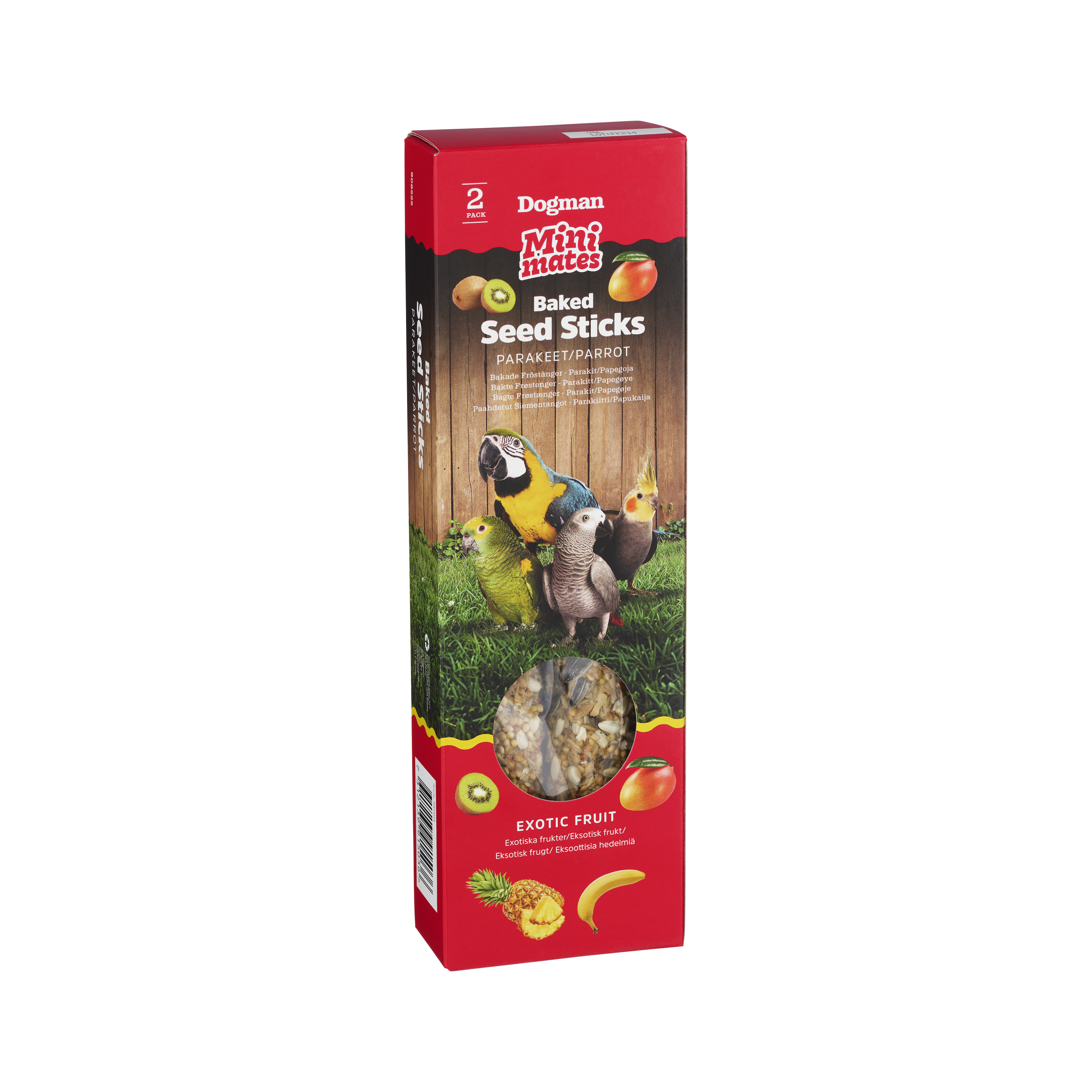 Mini Mates Fr&ouml;st&auml;nger Parakit Papegoja 2p 140g