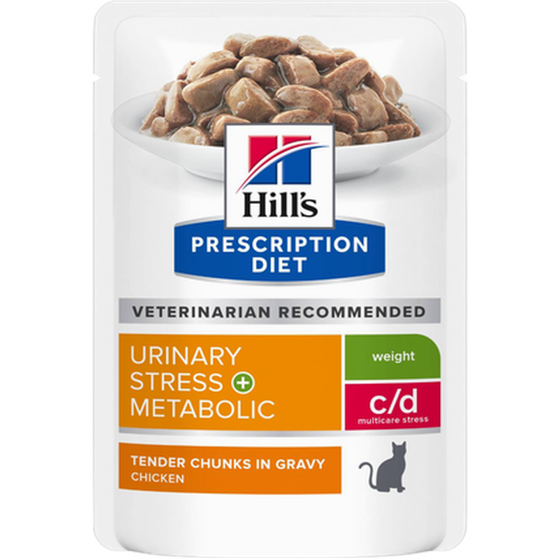 c/d Urinary Stress + Metabolic V&aring;tfoder 12x85g