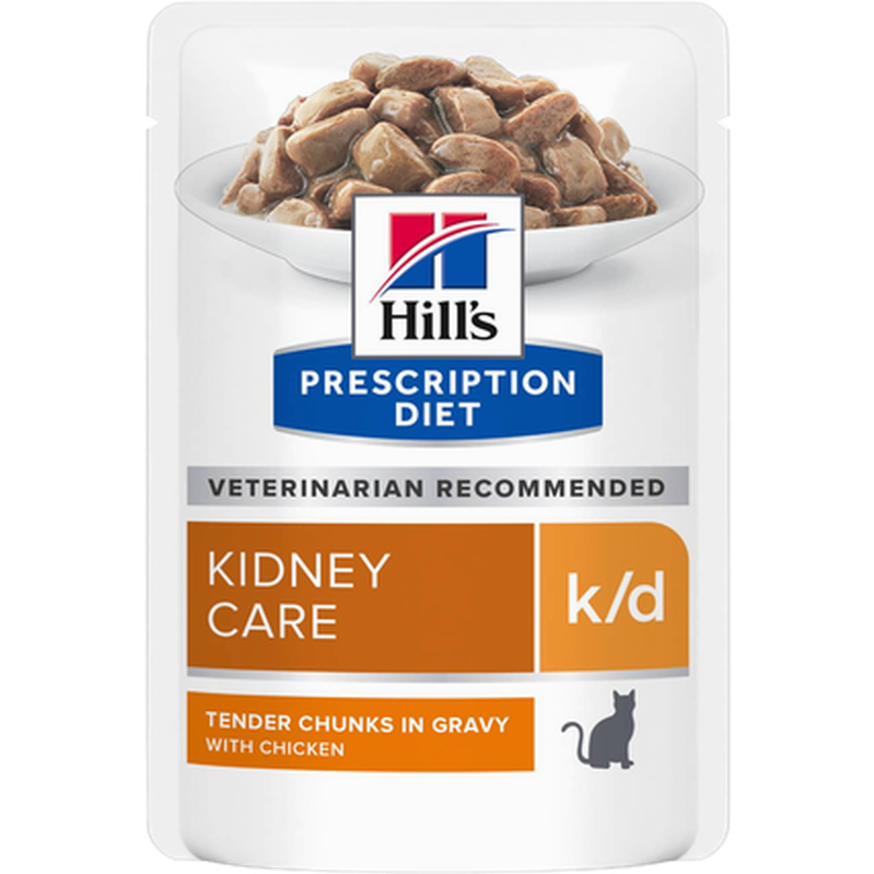 k/d Kidney Care Chicken V&aring;tfoder f&ouml;r katt 12x85g