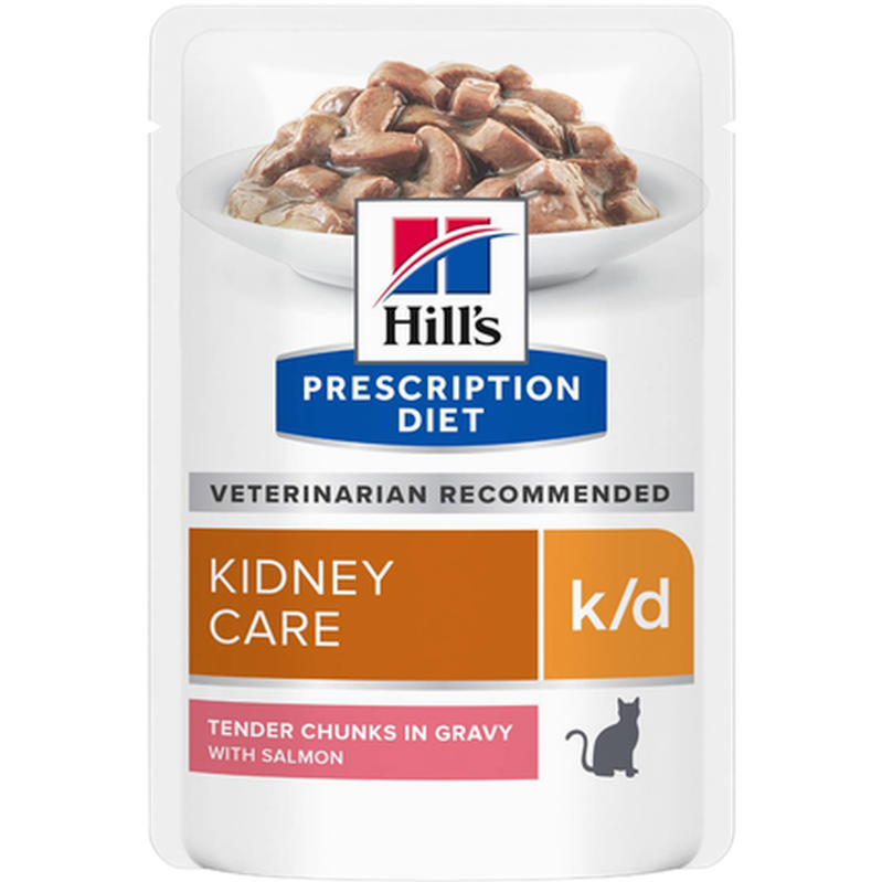 k/d Kidney Care Salmon V&aring;tfoder f&ouml;r katt 12x85g