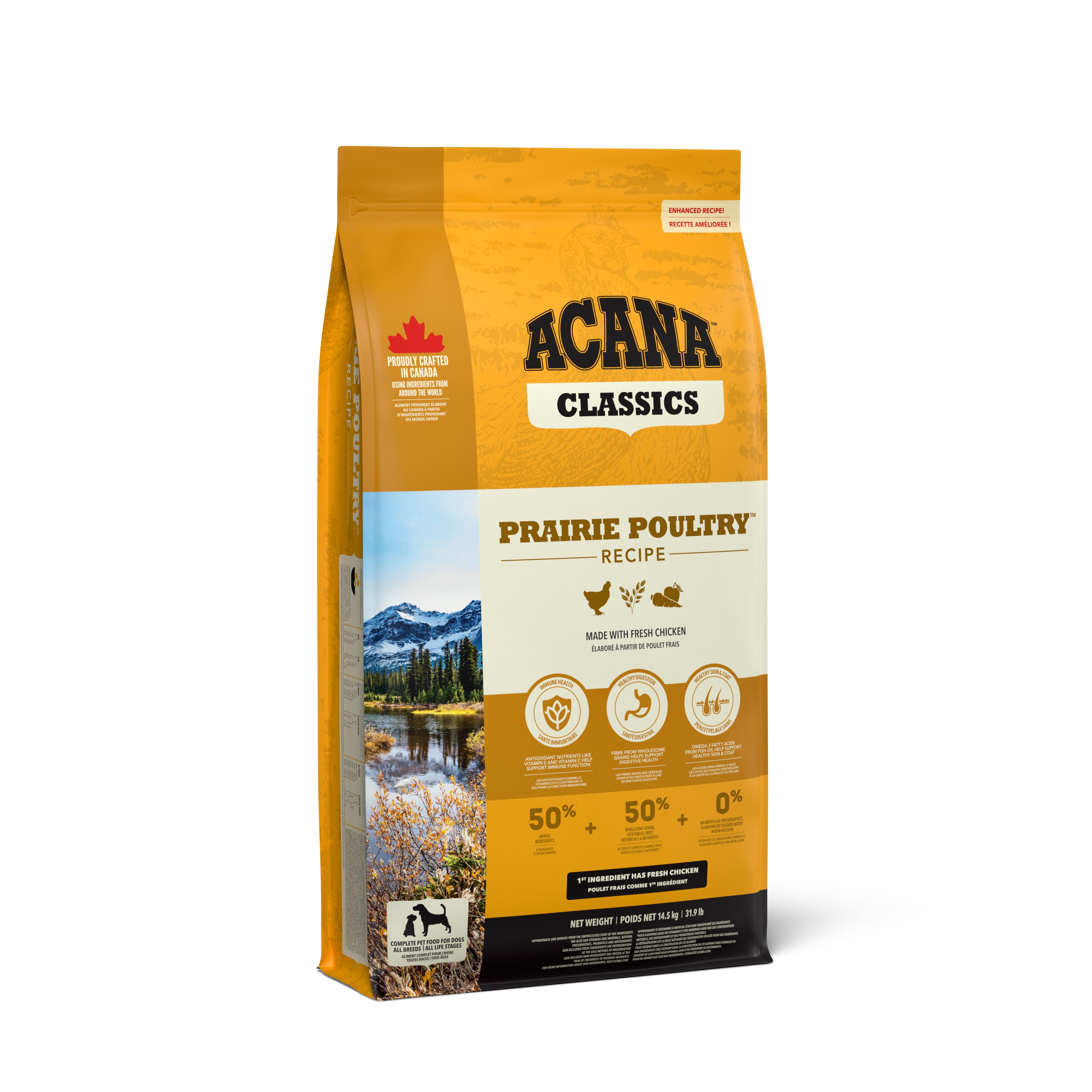Classic Praire Poultry Torrfoder för hund 14,5kg
