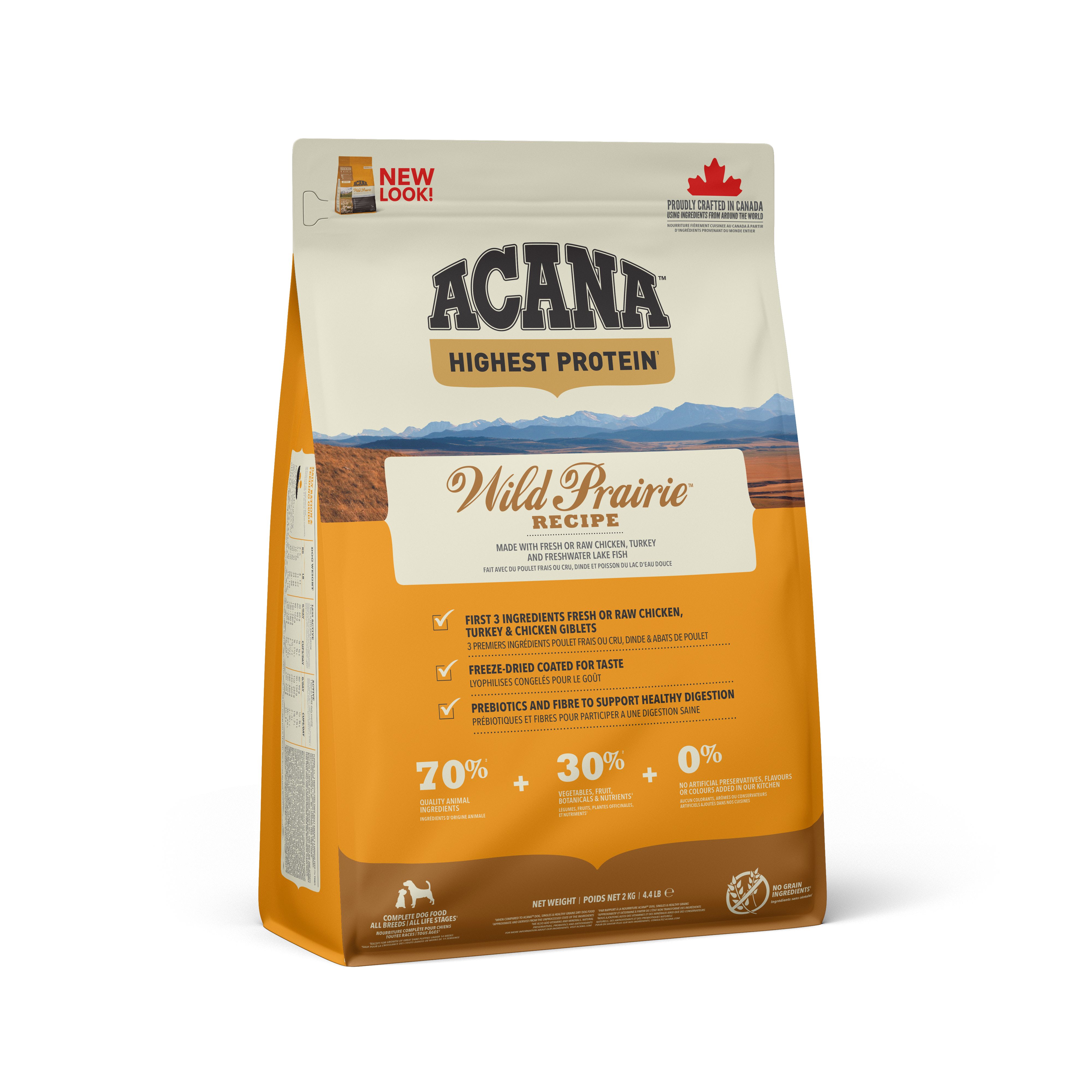 Wild Prairie Recipe Torrfoder för hund 2kg