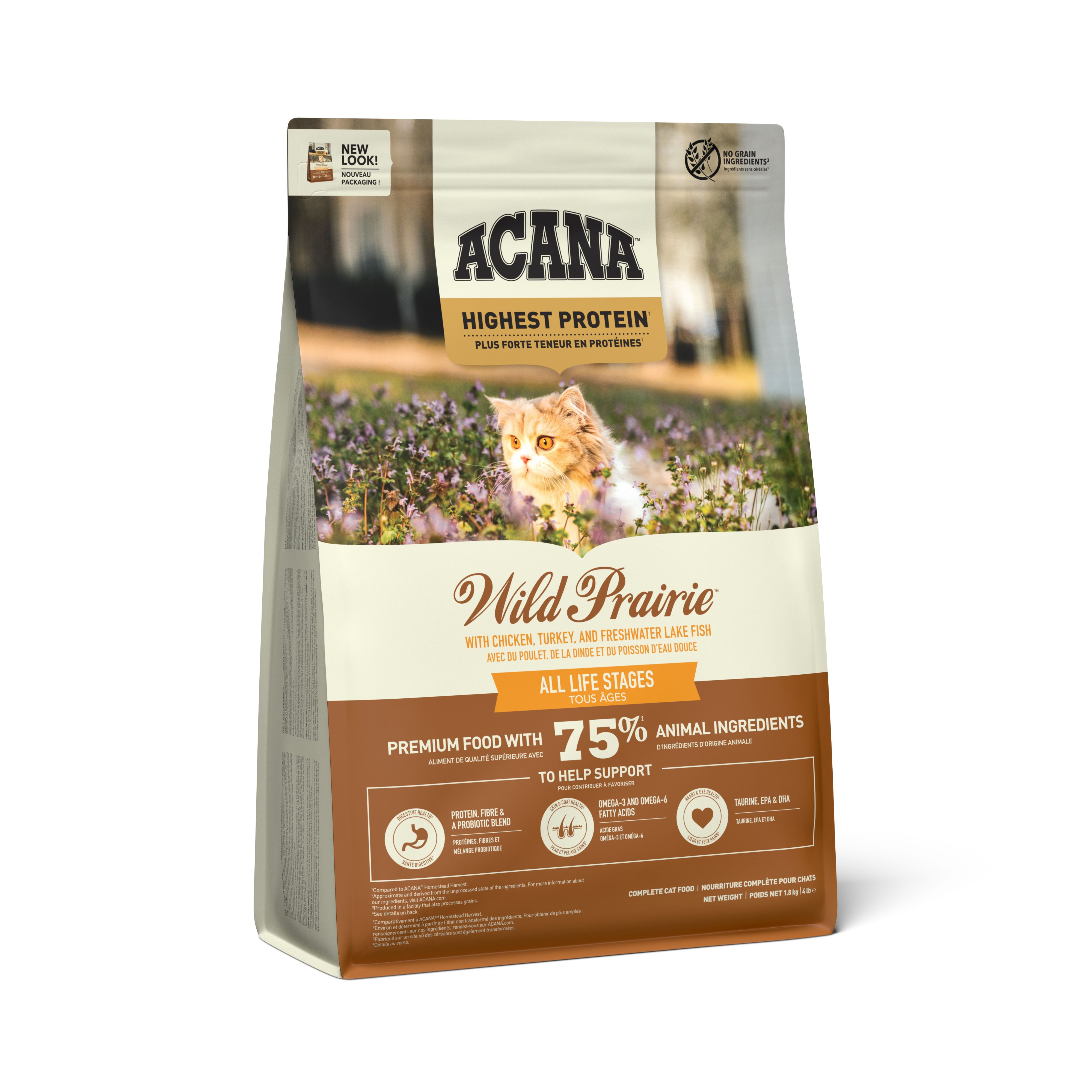 Wild Prairie Torrfoder för katt 1,8kg