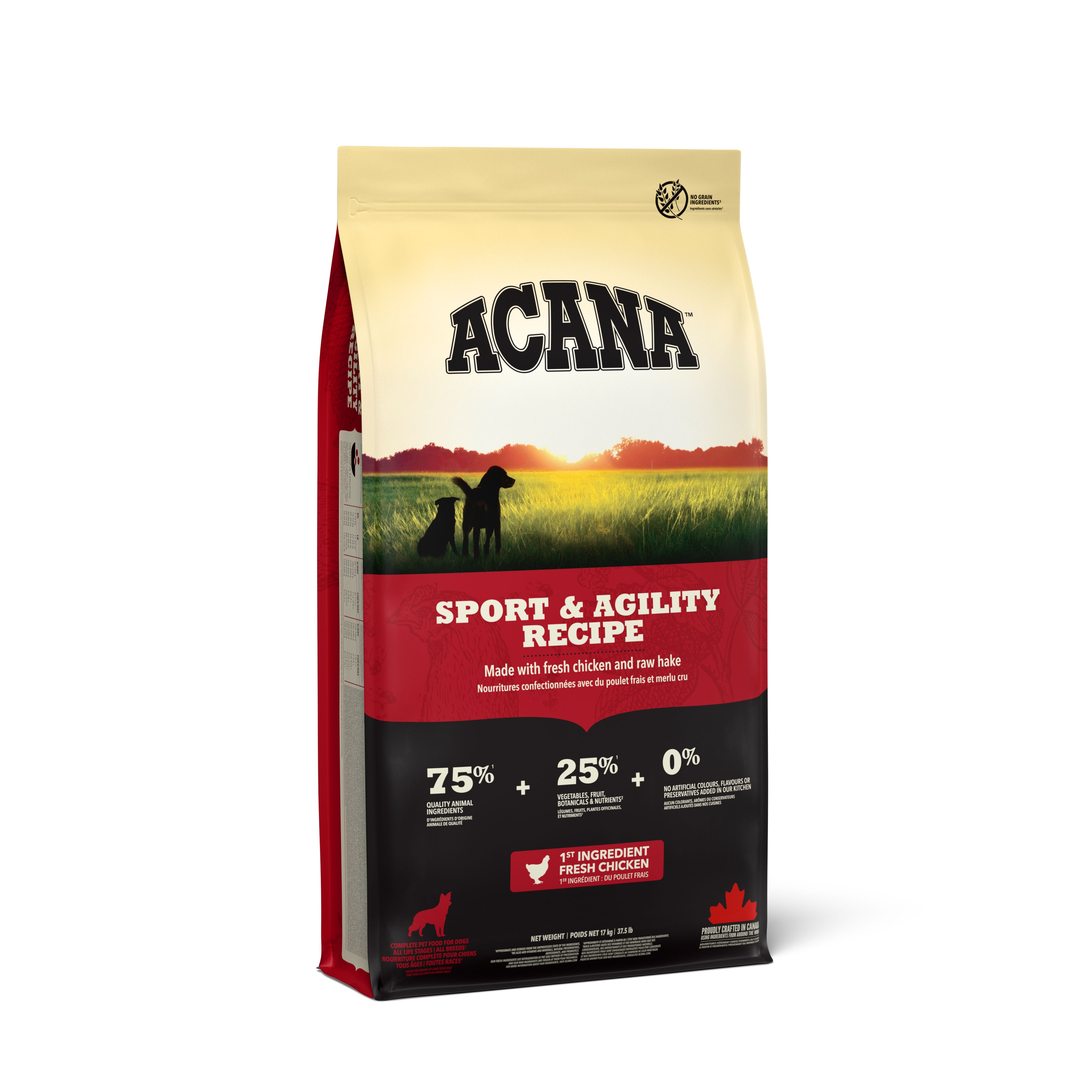 Sport & Agility Torrfoder f&ouml;r hund 17kg