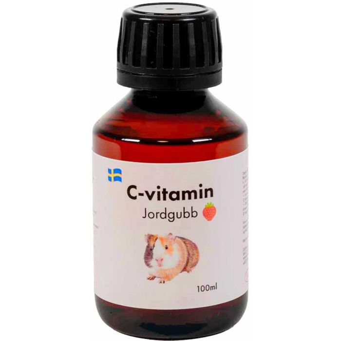 C Vitamin för marsvin med jordgubbssmak 100 ml