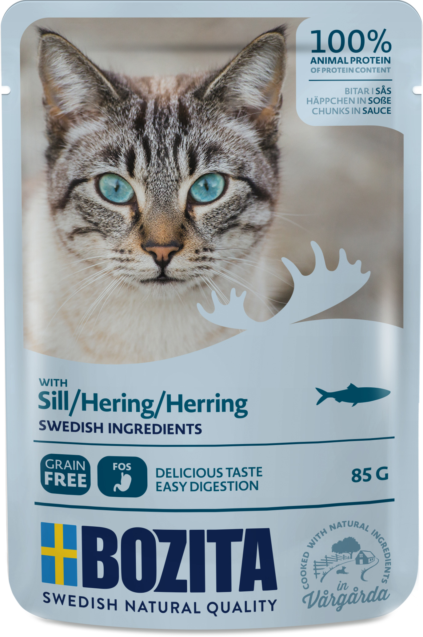 Herring Chunks in Sauce V&aring;tfoder f&ouml;r katt 85g