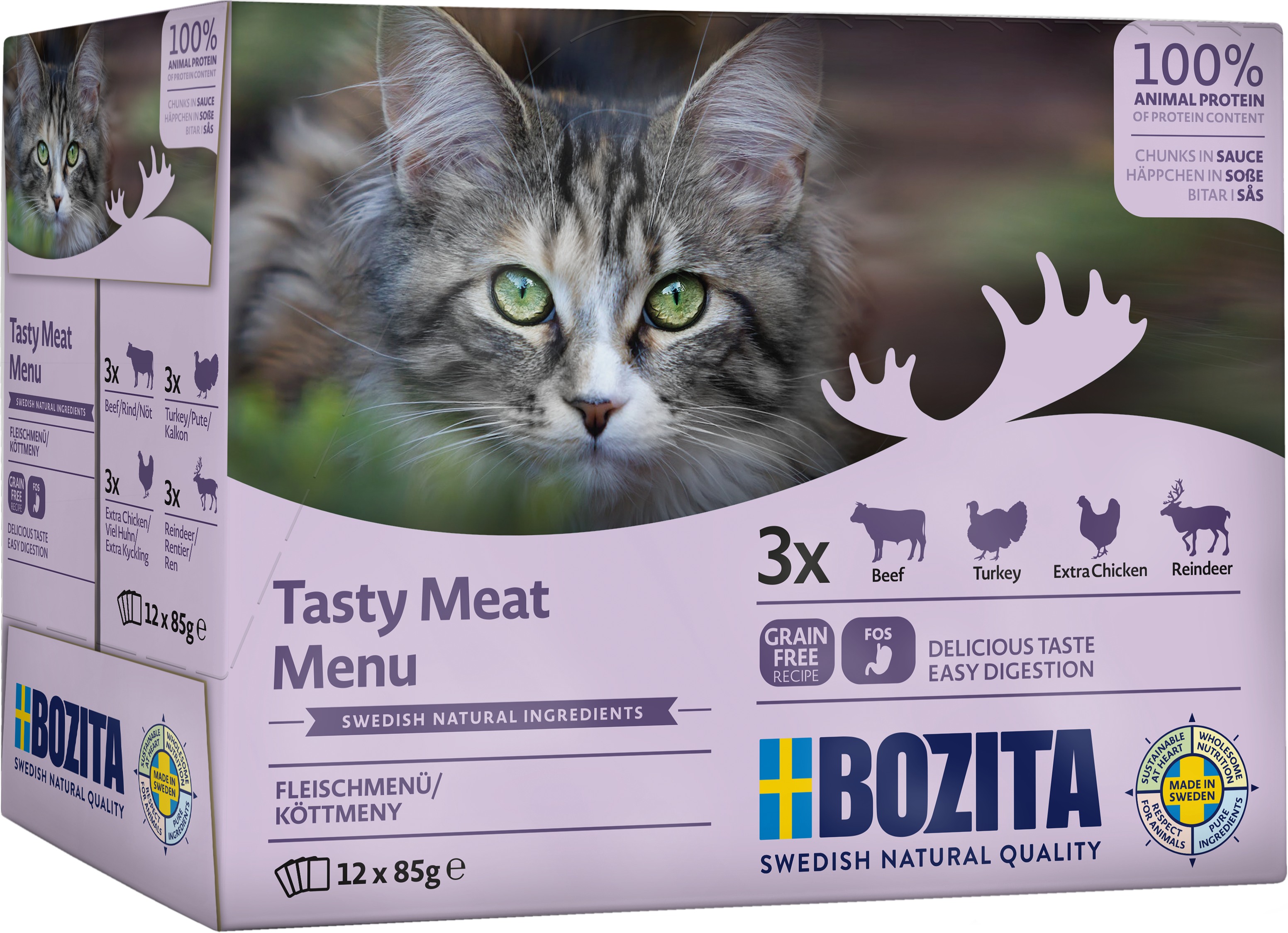 Meat in Sauce V&aring;tfoder f&ouml;r katt 12x85g