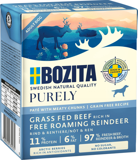 Purely Dog Paté Reindeer Våtfoder 370g
