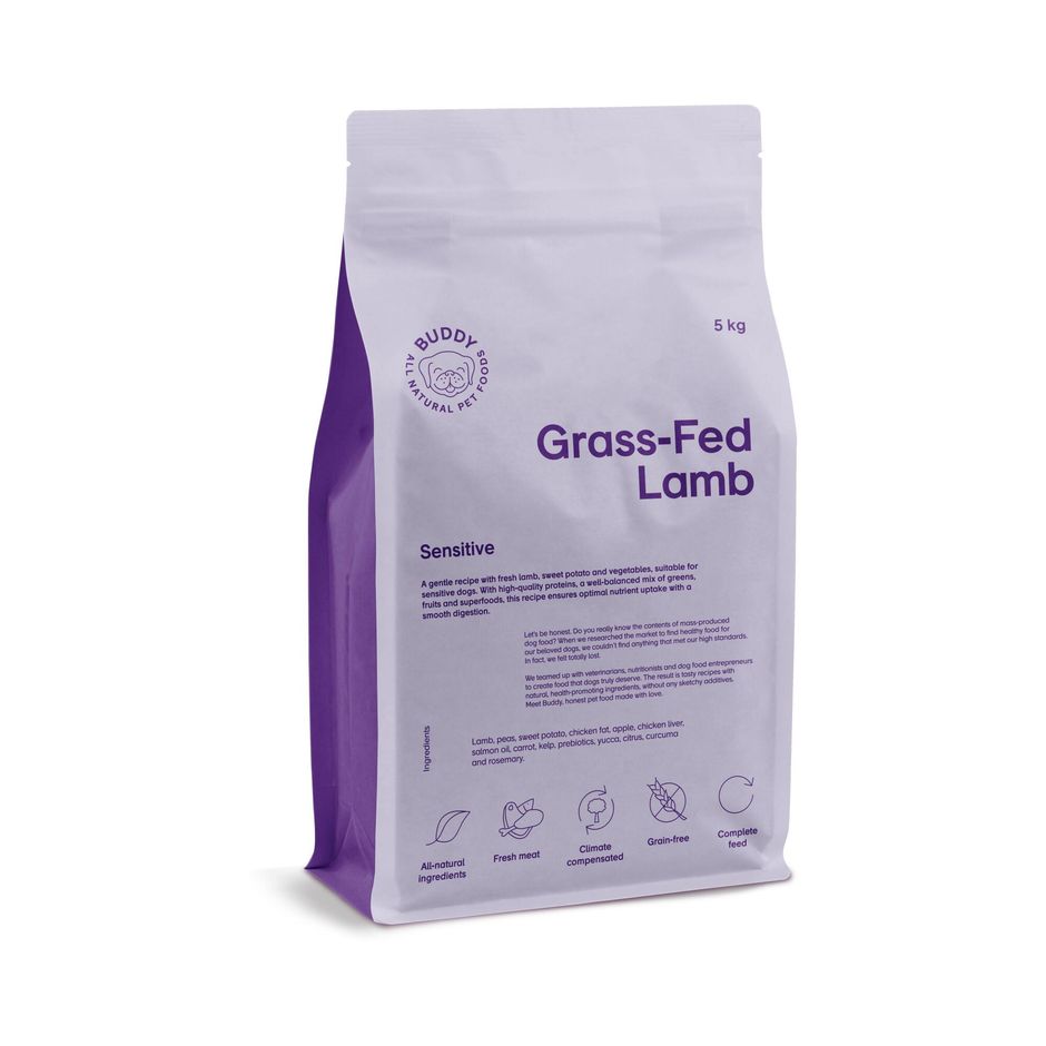 Grass-Fed Lamb Torrfoder för hund 5kg