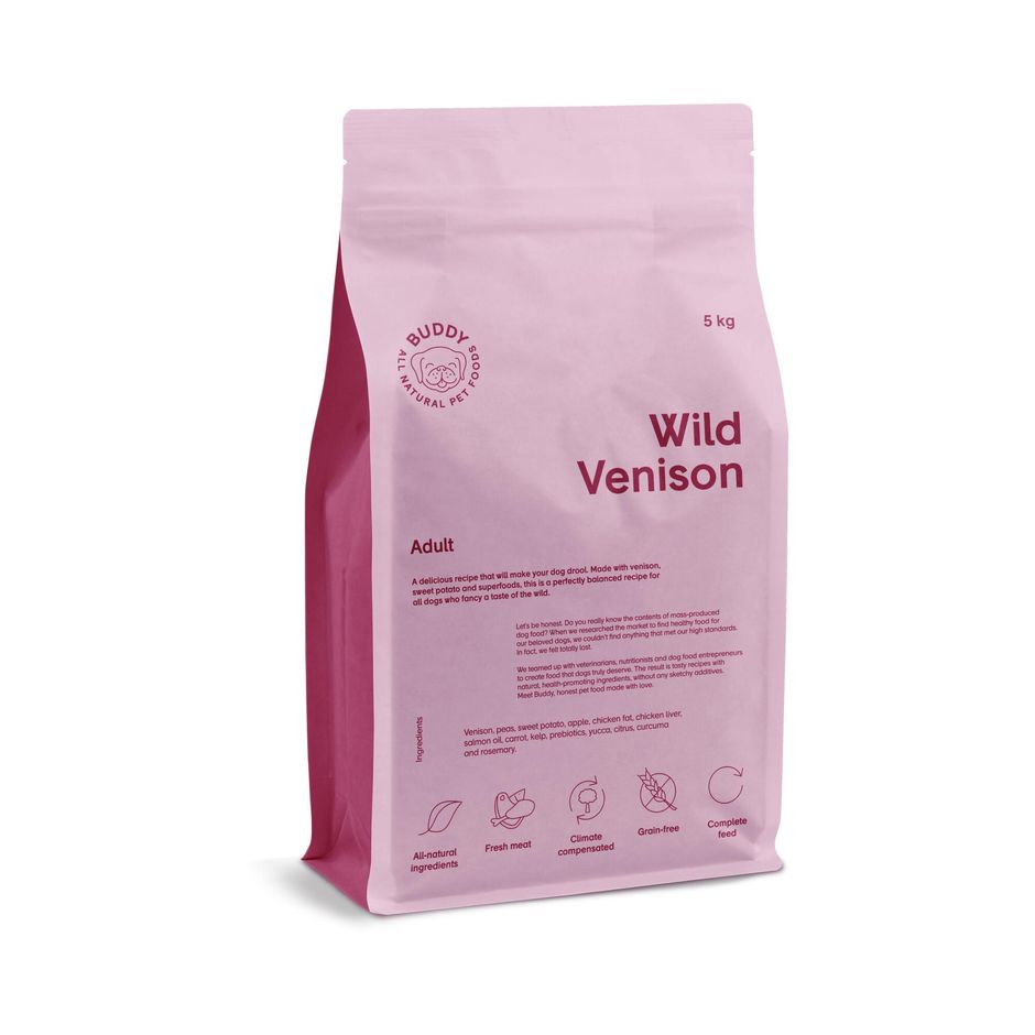 Wild Venison Torrfoder för hund 5kg