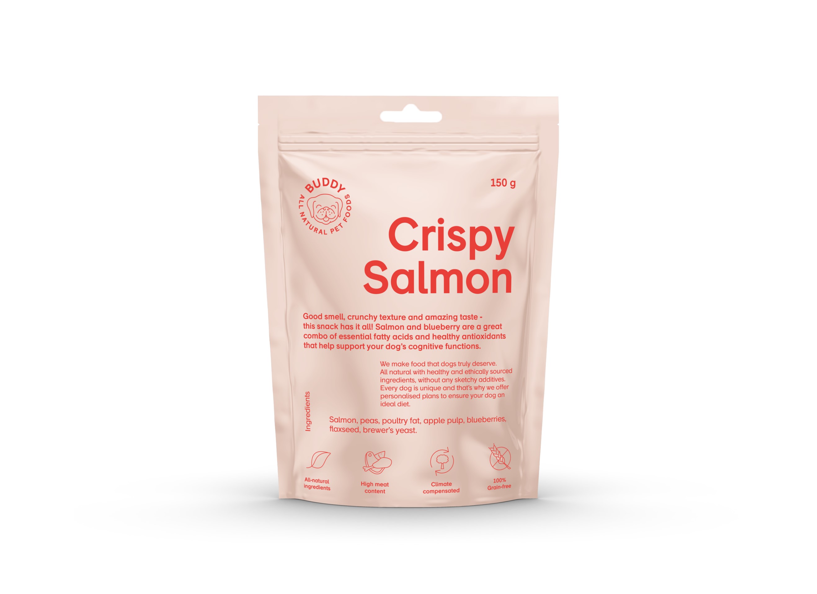Crispy Salmon Hundgodis 150g