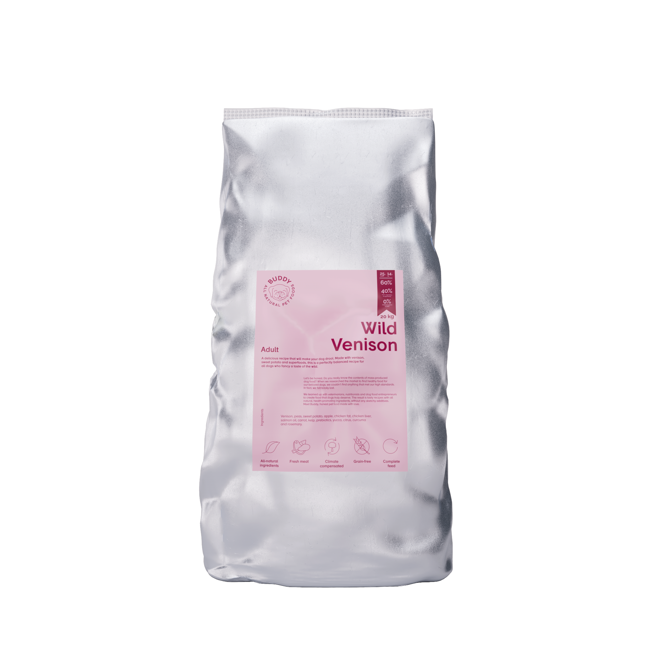 Wild Venison Torrfoder för hund 17kg