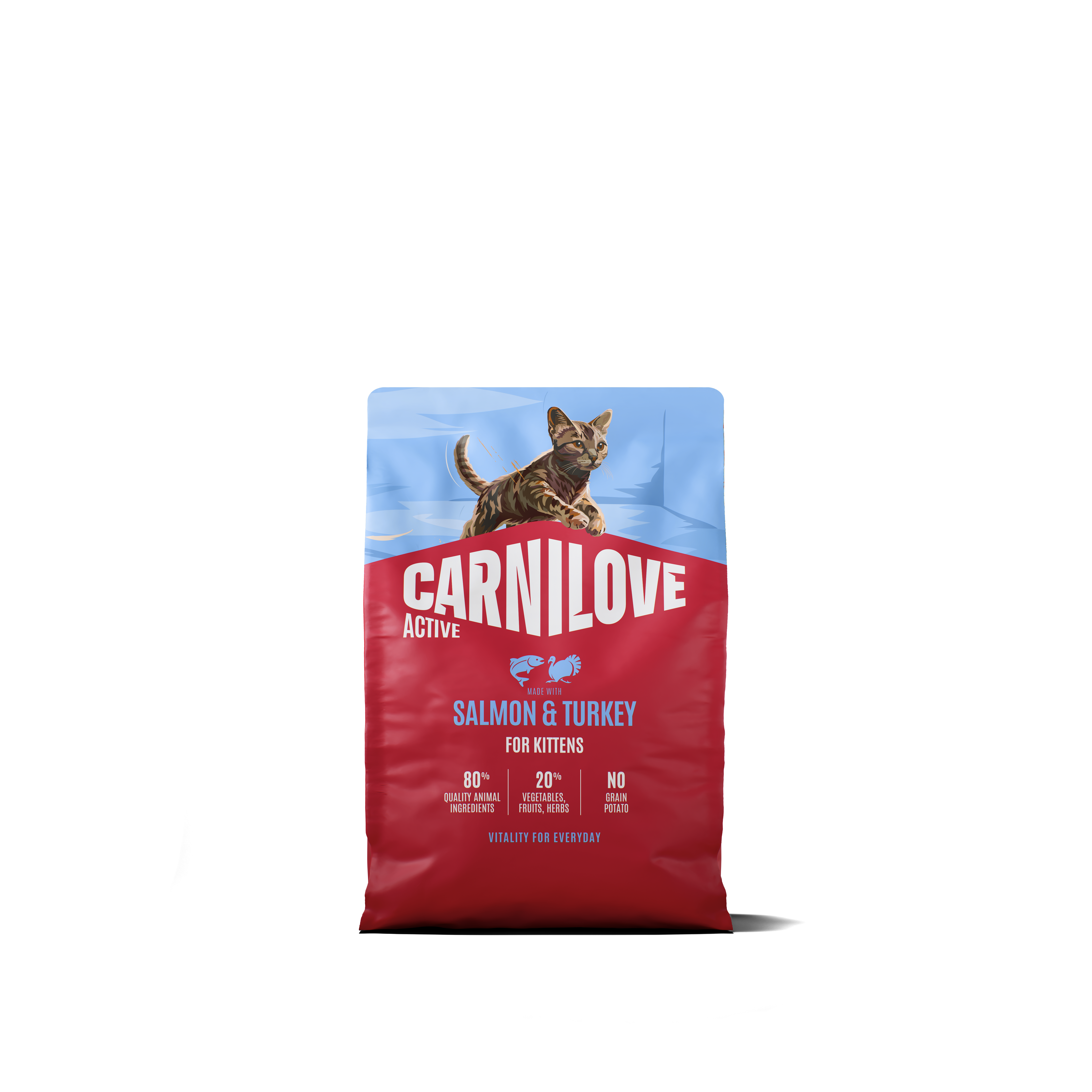 Active Cat Salmon & Turkey for Kittens 2kg