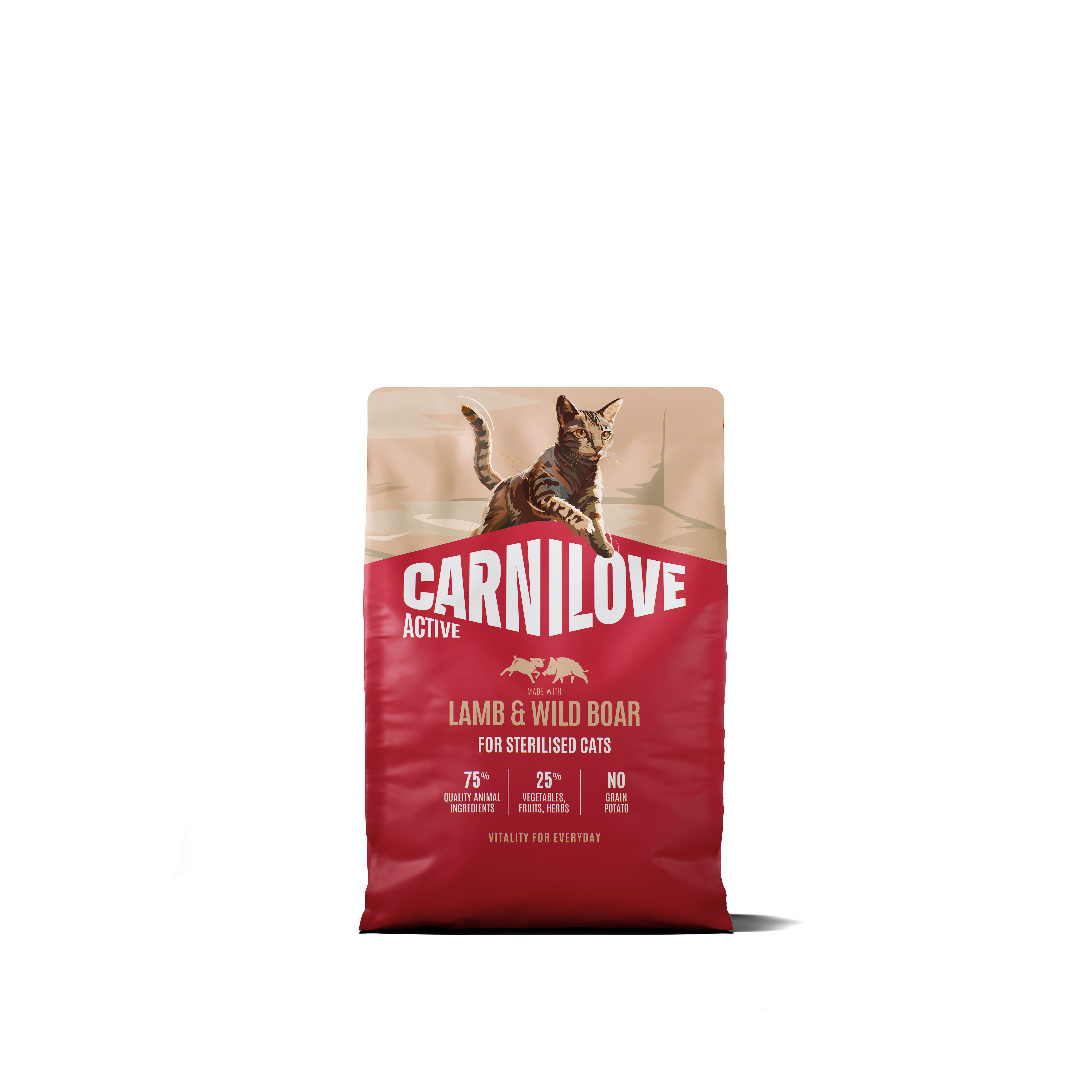 Active Cat Lamb & Wild Boar Sterilised Adult 2kg