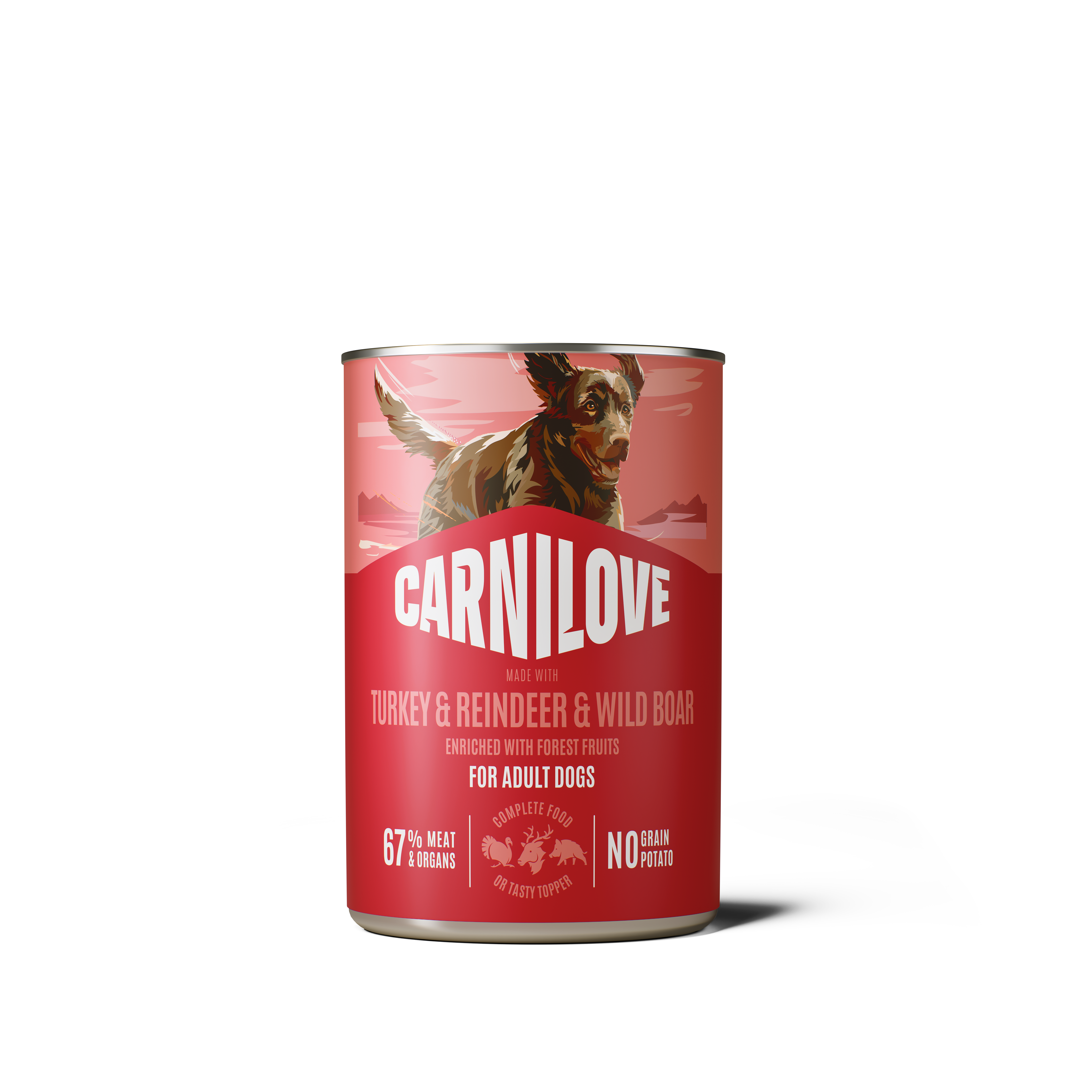 Dog Can Paté Turkey & Reindeer & Wildboar 400g
