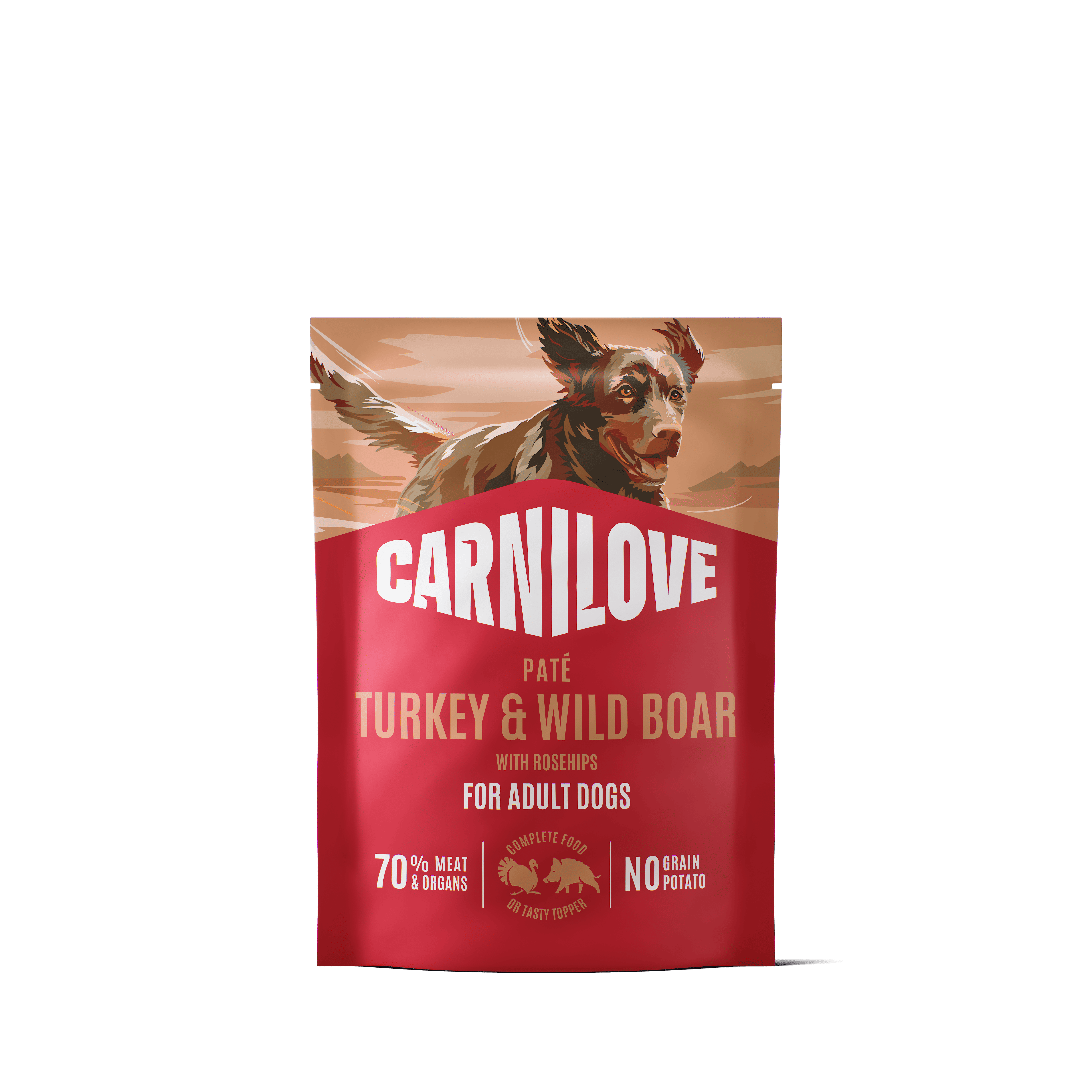 Dog Pouch Paté Turkey & Wildboar 300g