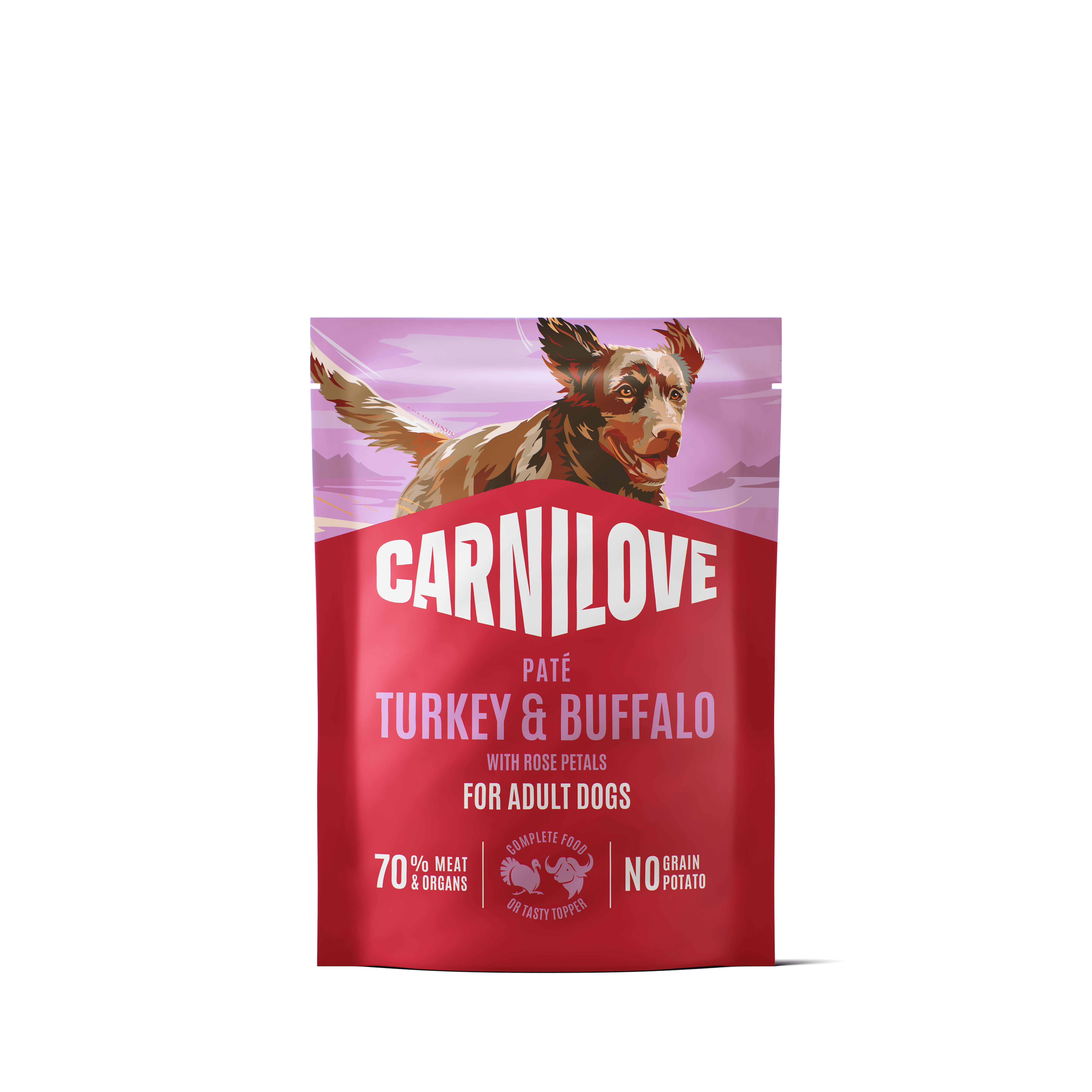 Dog Pouch Paté Turkey & Buffalo 300g