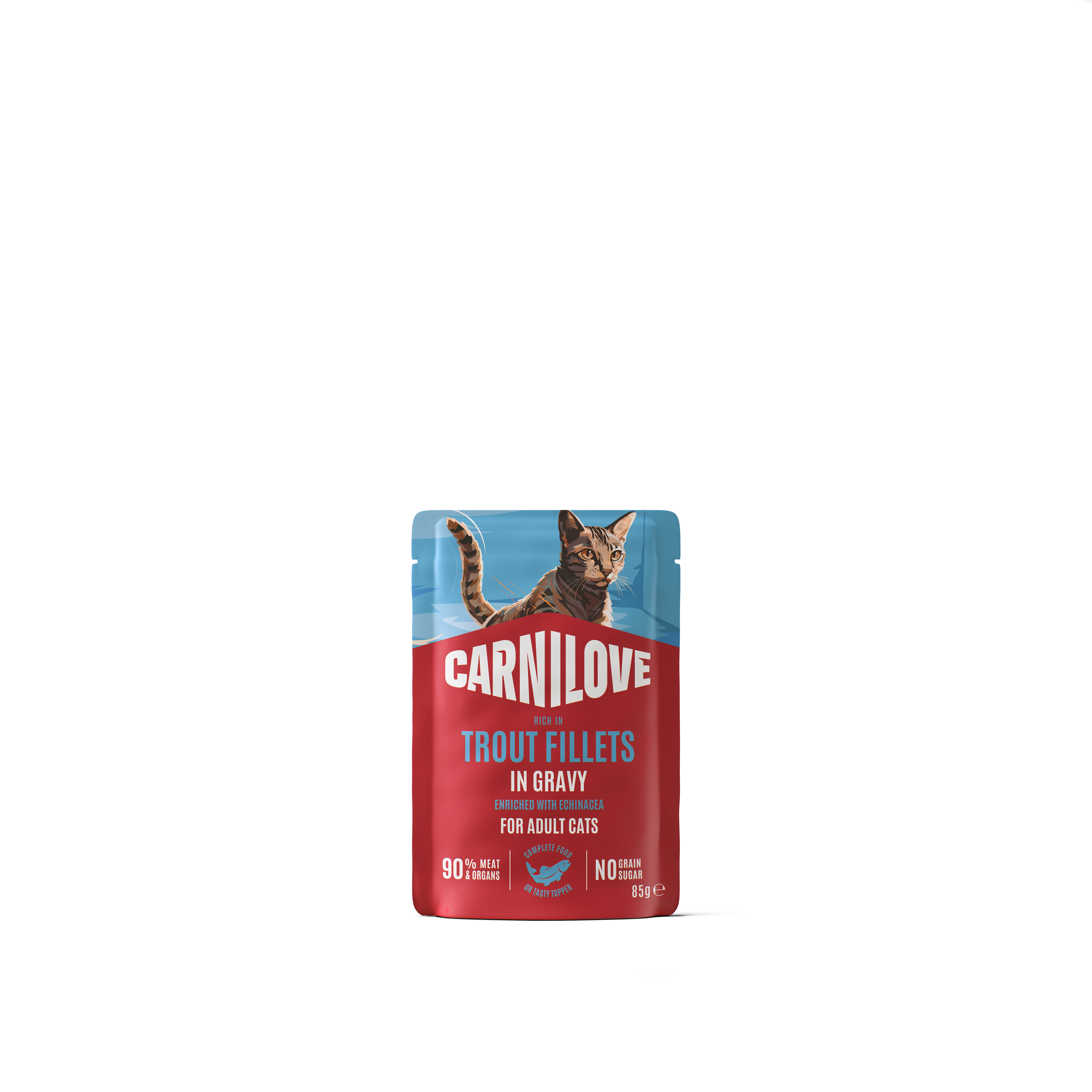 Cat Pouch Gravy Trout enriched with Echinacea 85g