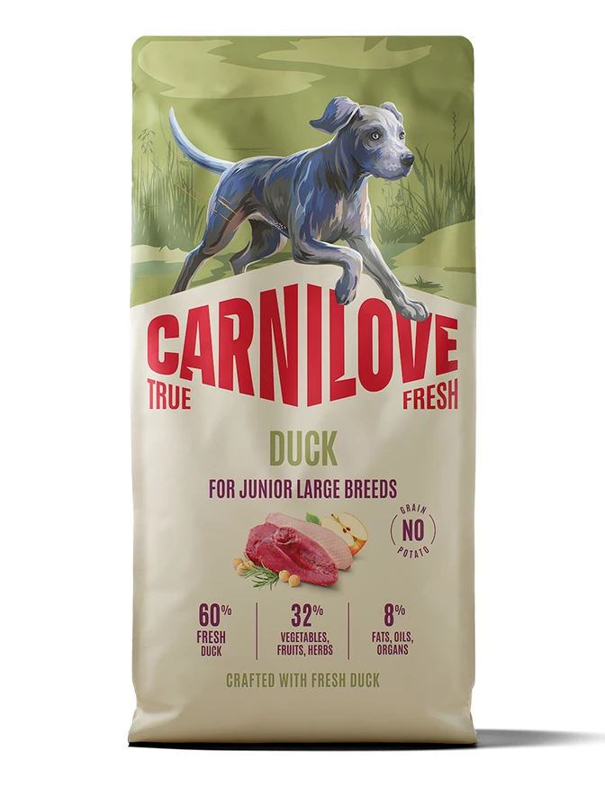 True Fresh Dog Duck for Junior Large Breeds 1,5kg