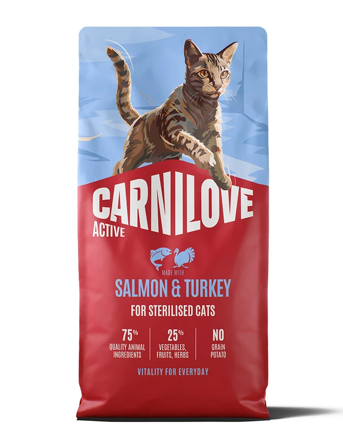 Active Cat Salmon &amp; Turkey Sterilised Adult 400g