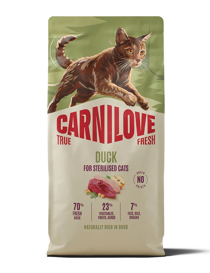 True Fresh Cat Duck Ster. Adult All Breeds 400g