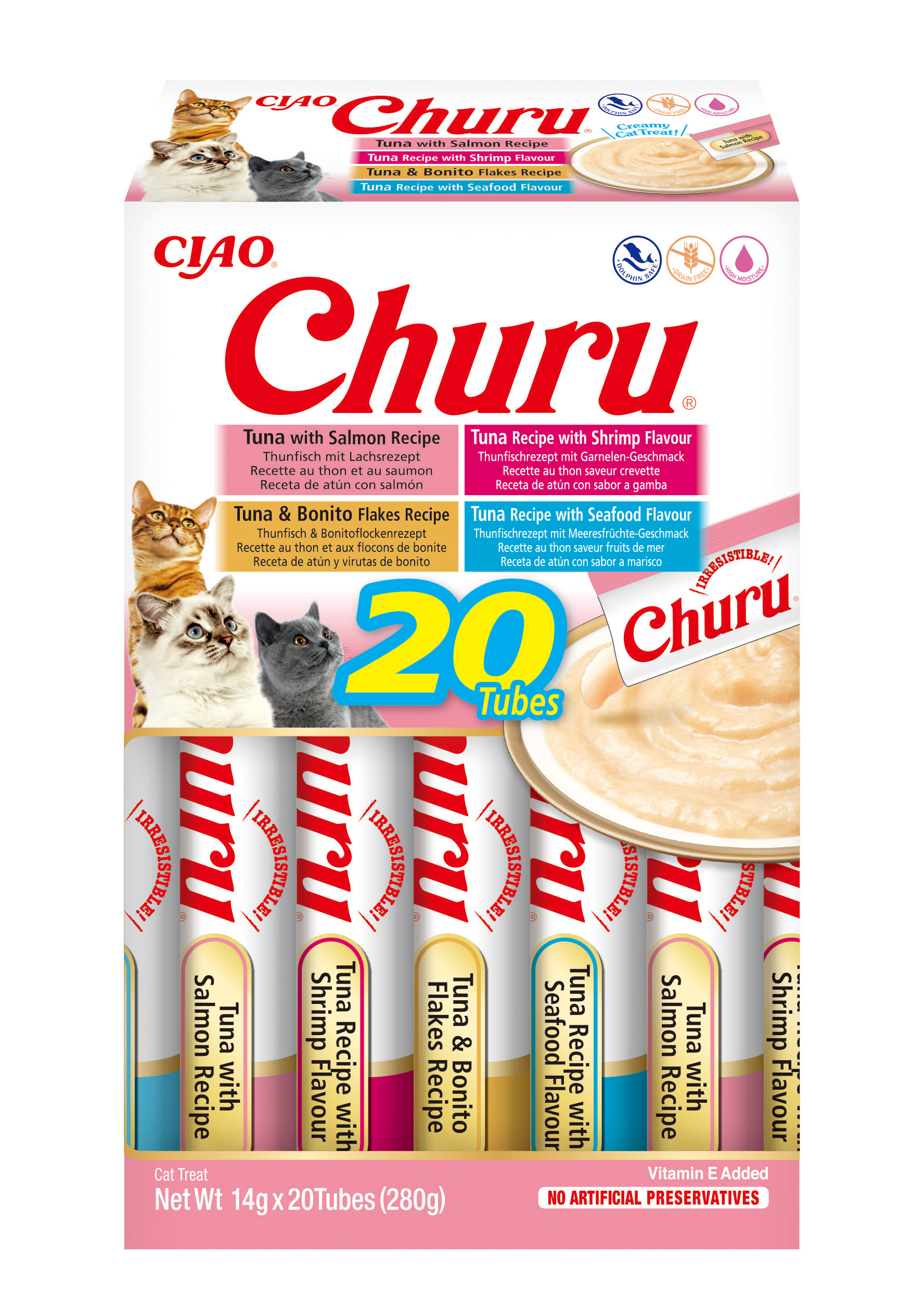 Cat Cremy Seafood Varieties 20x14g