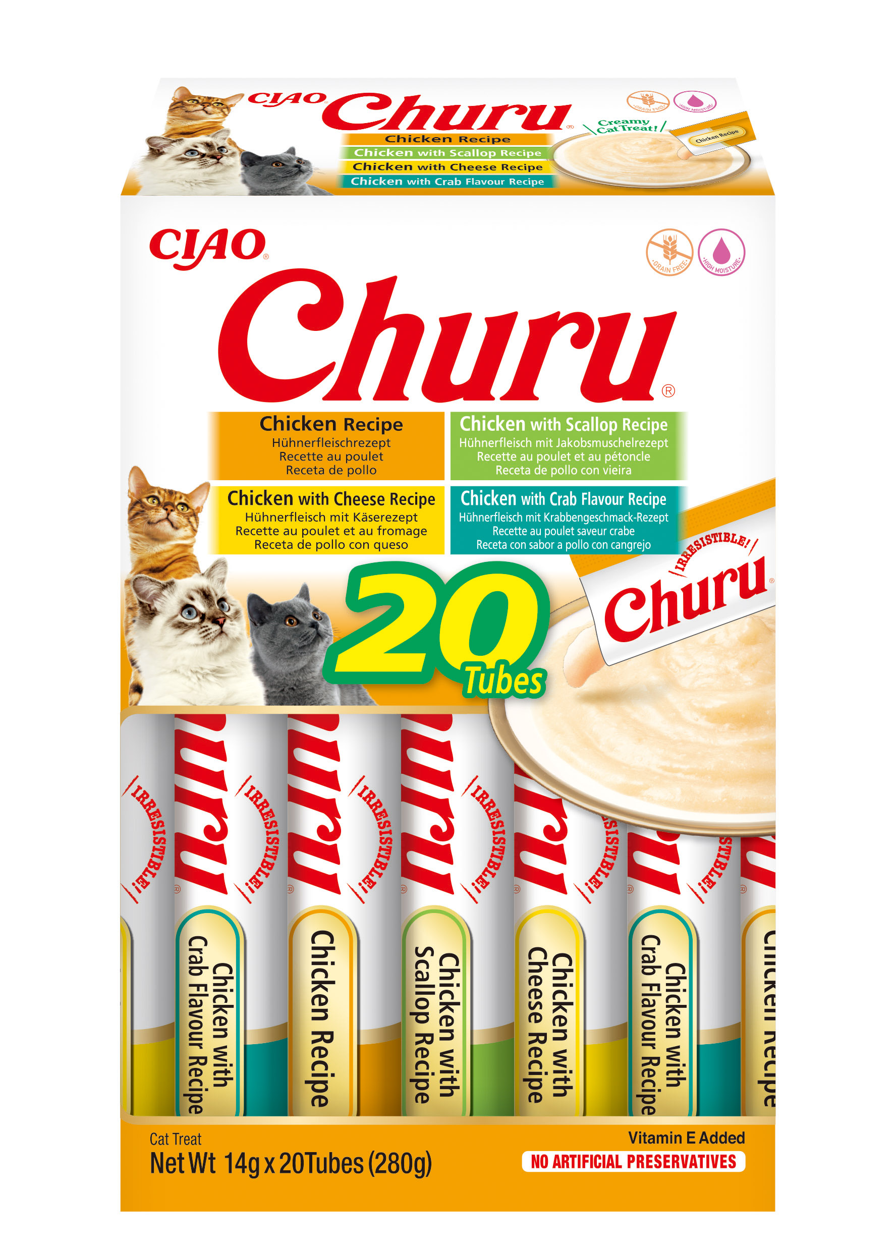 Cat Cremy Chicken Varieties 20x14g