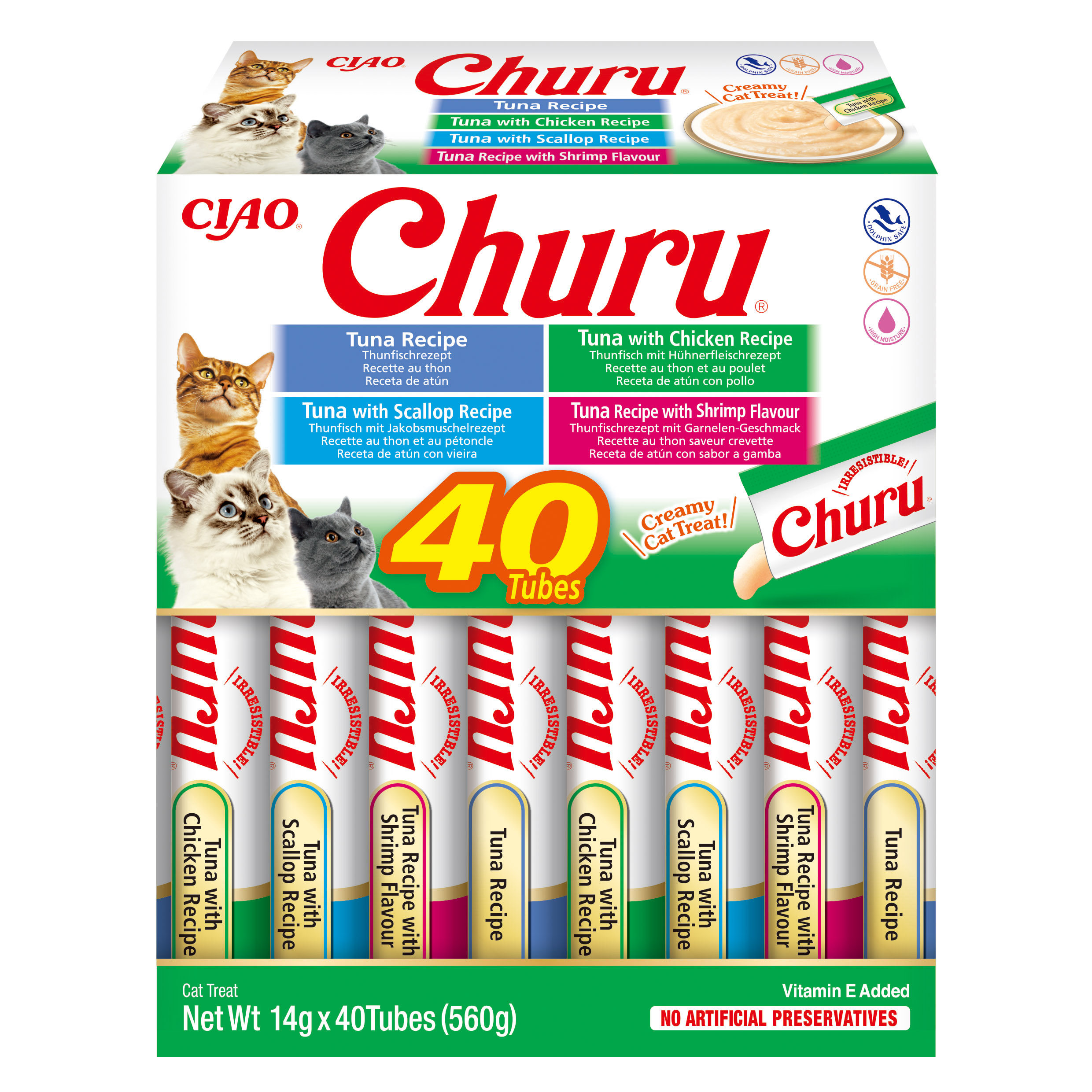 Cat Cremy Tuna Seafood Varieties 40x14g