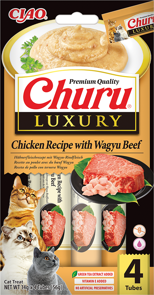 Luxury Chicken with Wagyu Beef kattgodis 4x14g