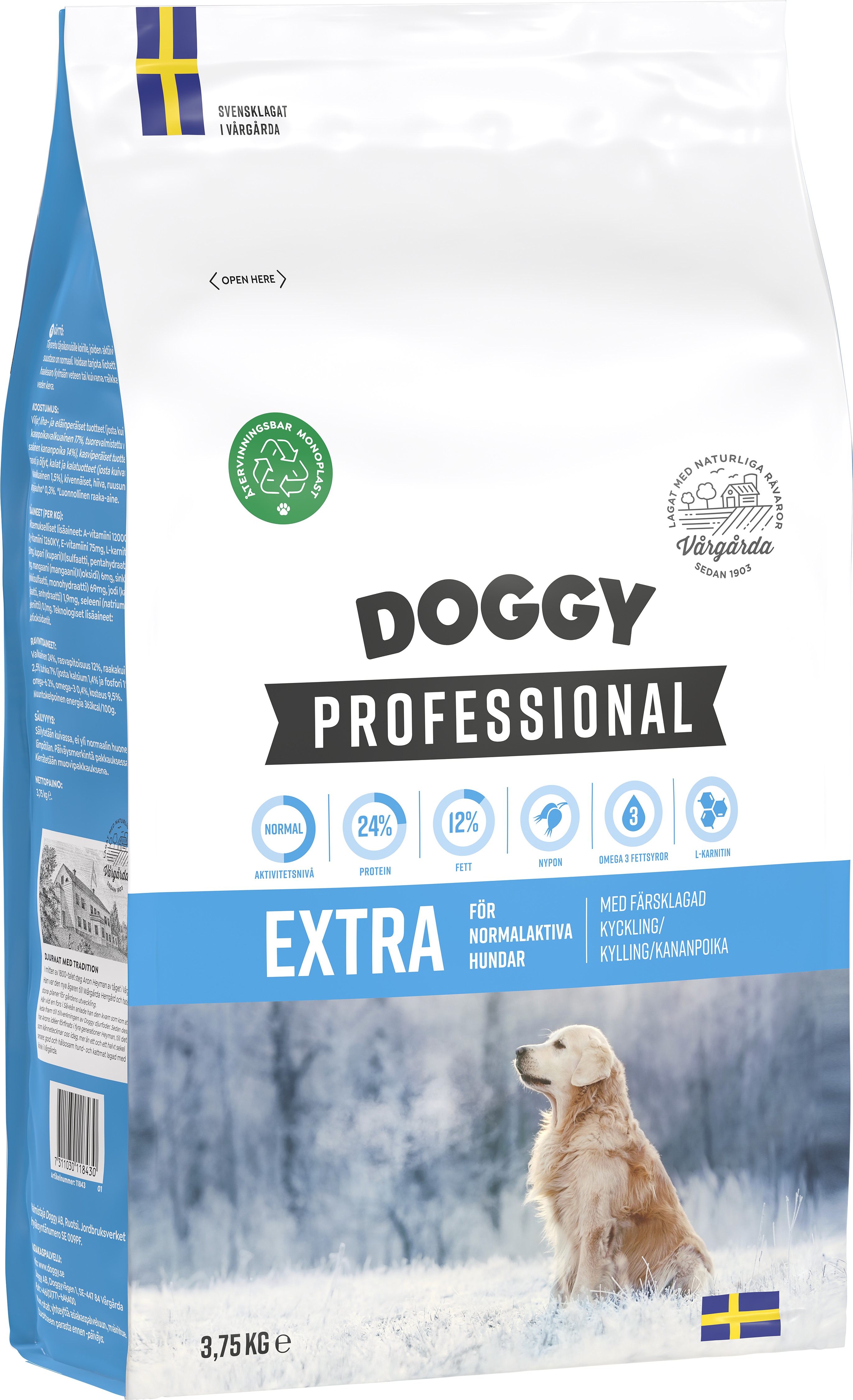 Extra Hundfoder 3,75kg