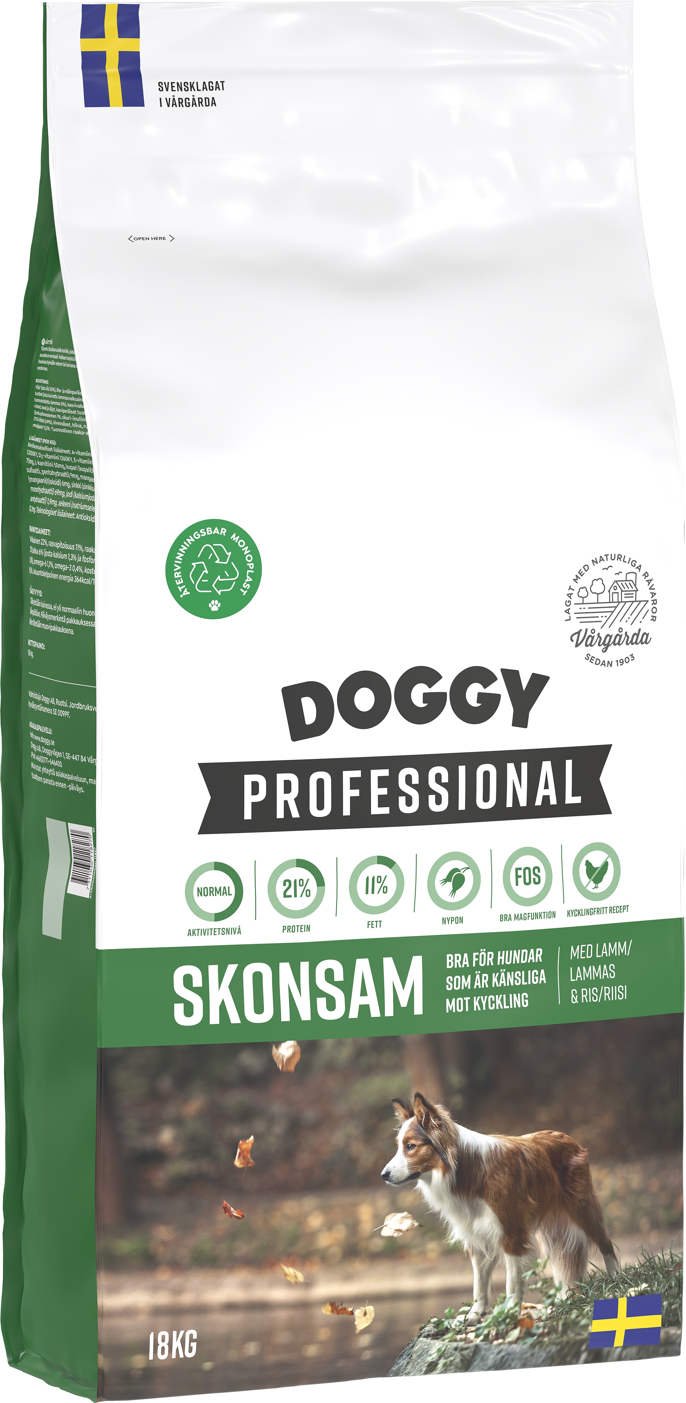 Skonsam Hundfoder 18kg