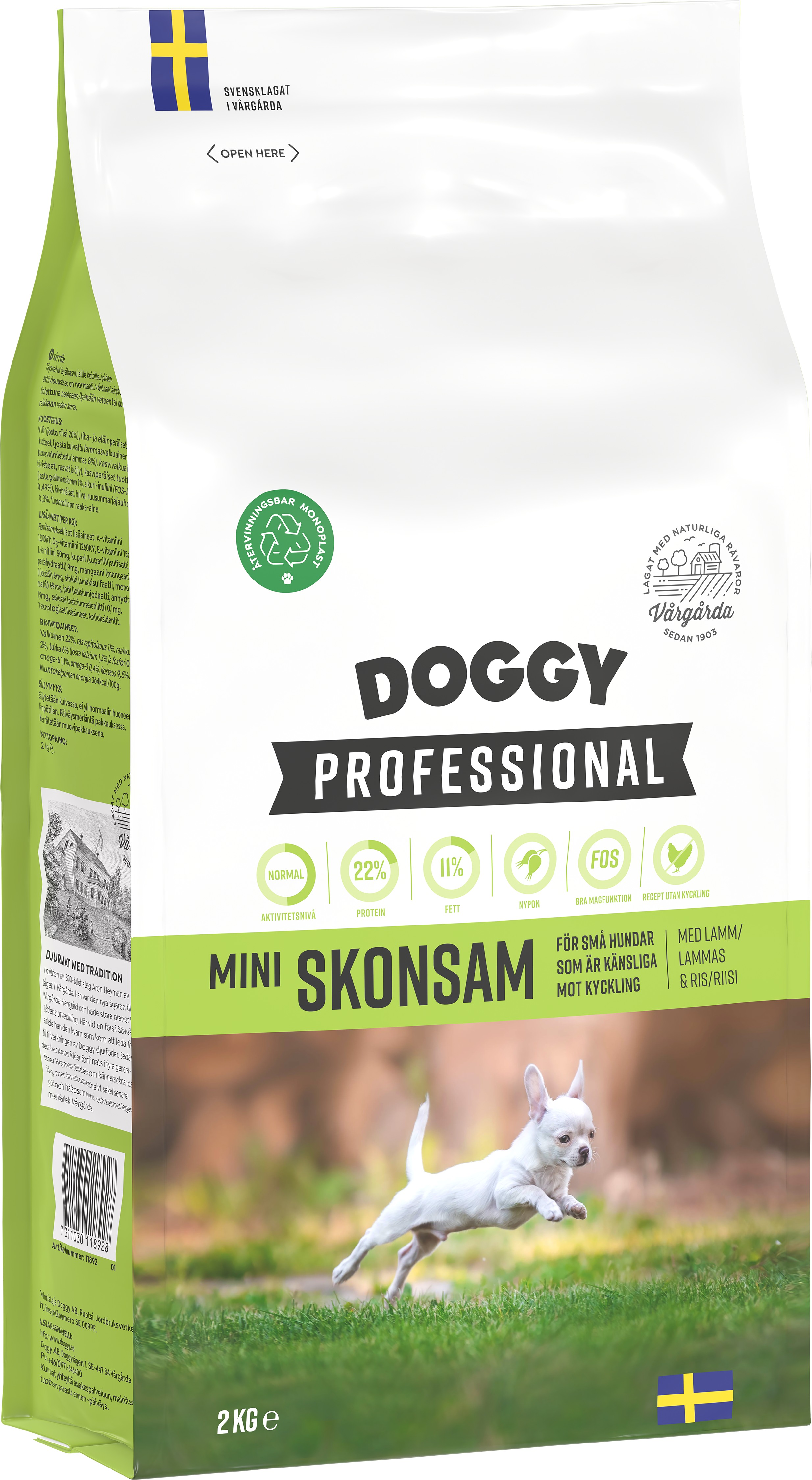 Mini Skonsam Hundfoder 2kg