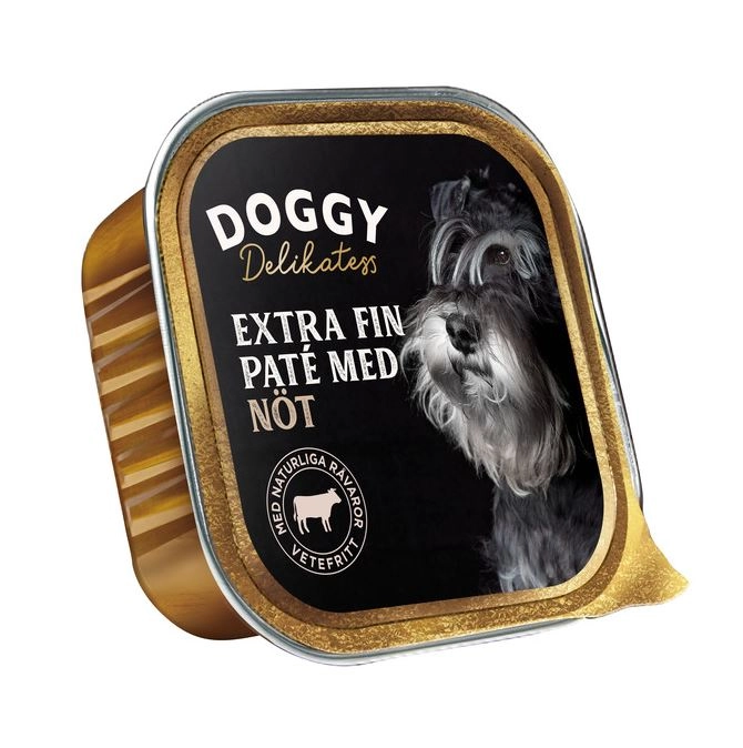 Delikatess Pat&eacute; V&aring;tfoder F&ouml;r Hund Med N&ouml;t 150g