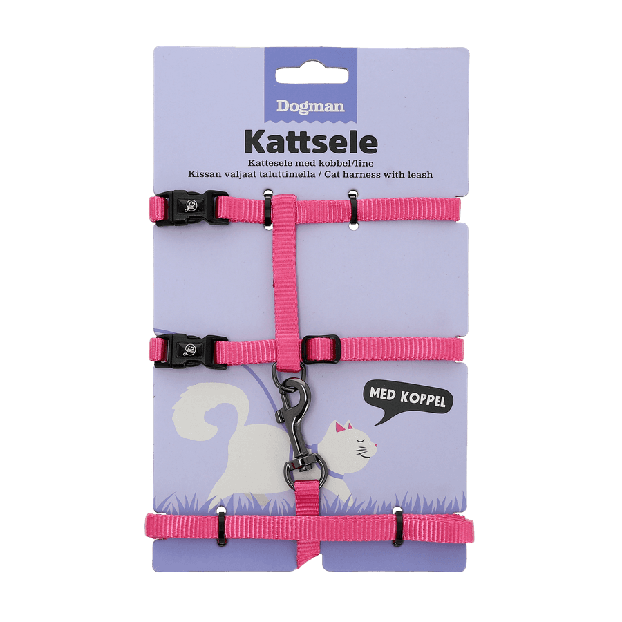 Kattsele-set Findus Rosa