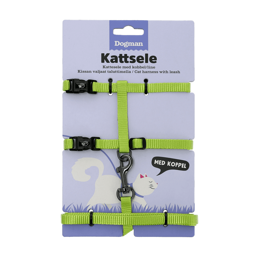 Kattsele-set Findus Gr&ouml;n