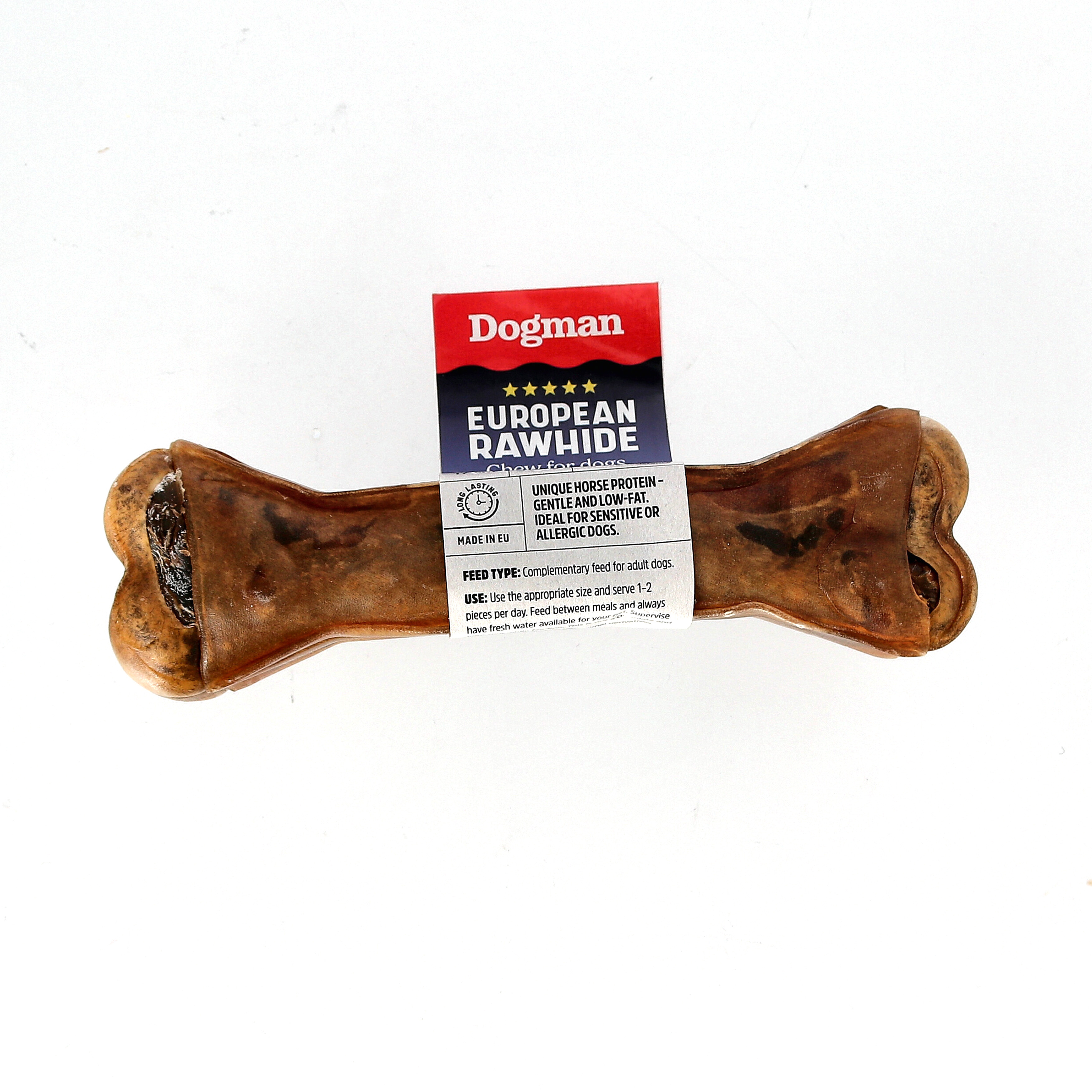 Europeisk r&aring;hudstugg av h&auml;st 100% 17cm