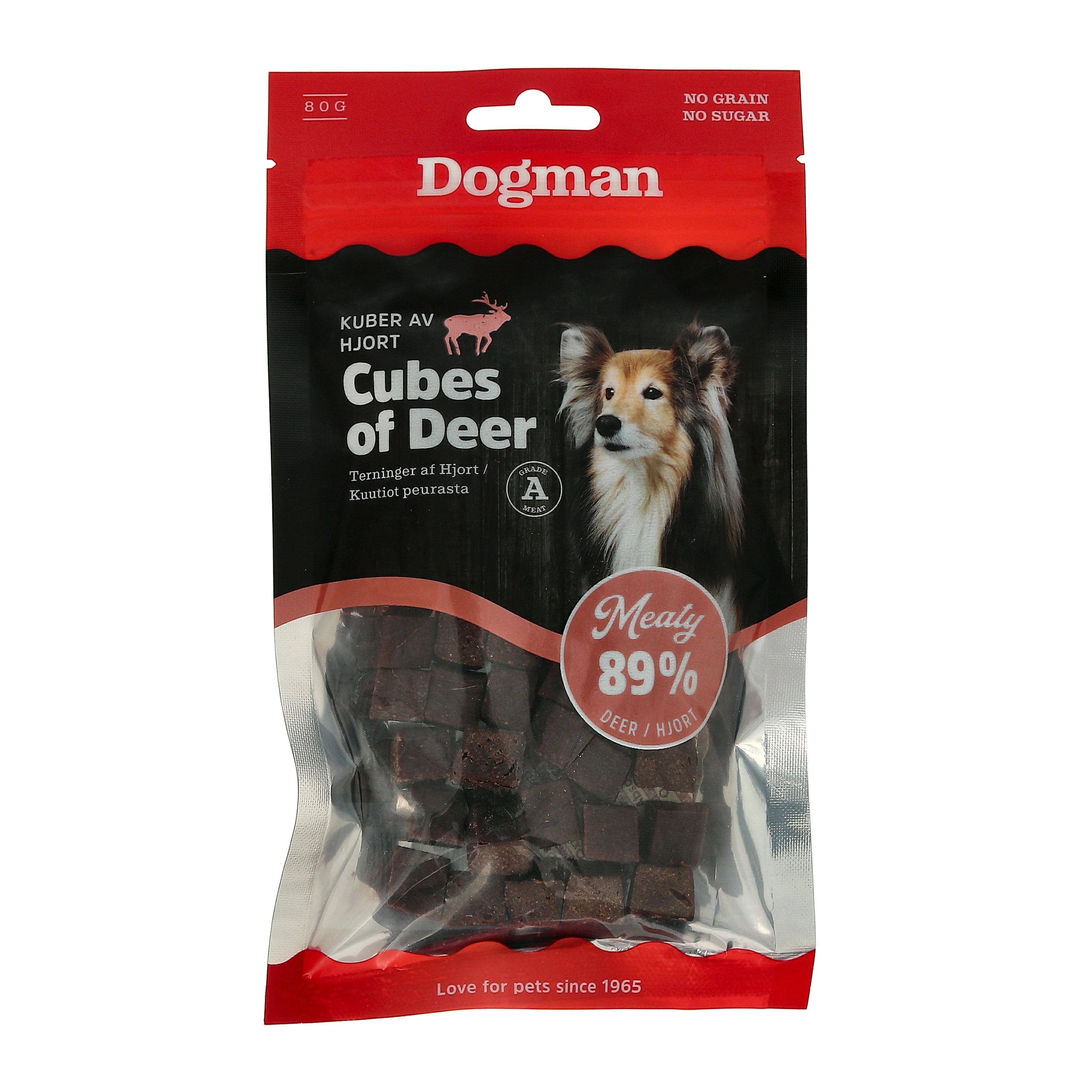 Meaty Kuber av Hjort Hundgodis