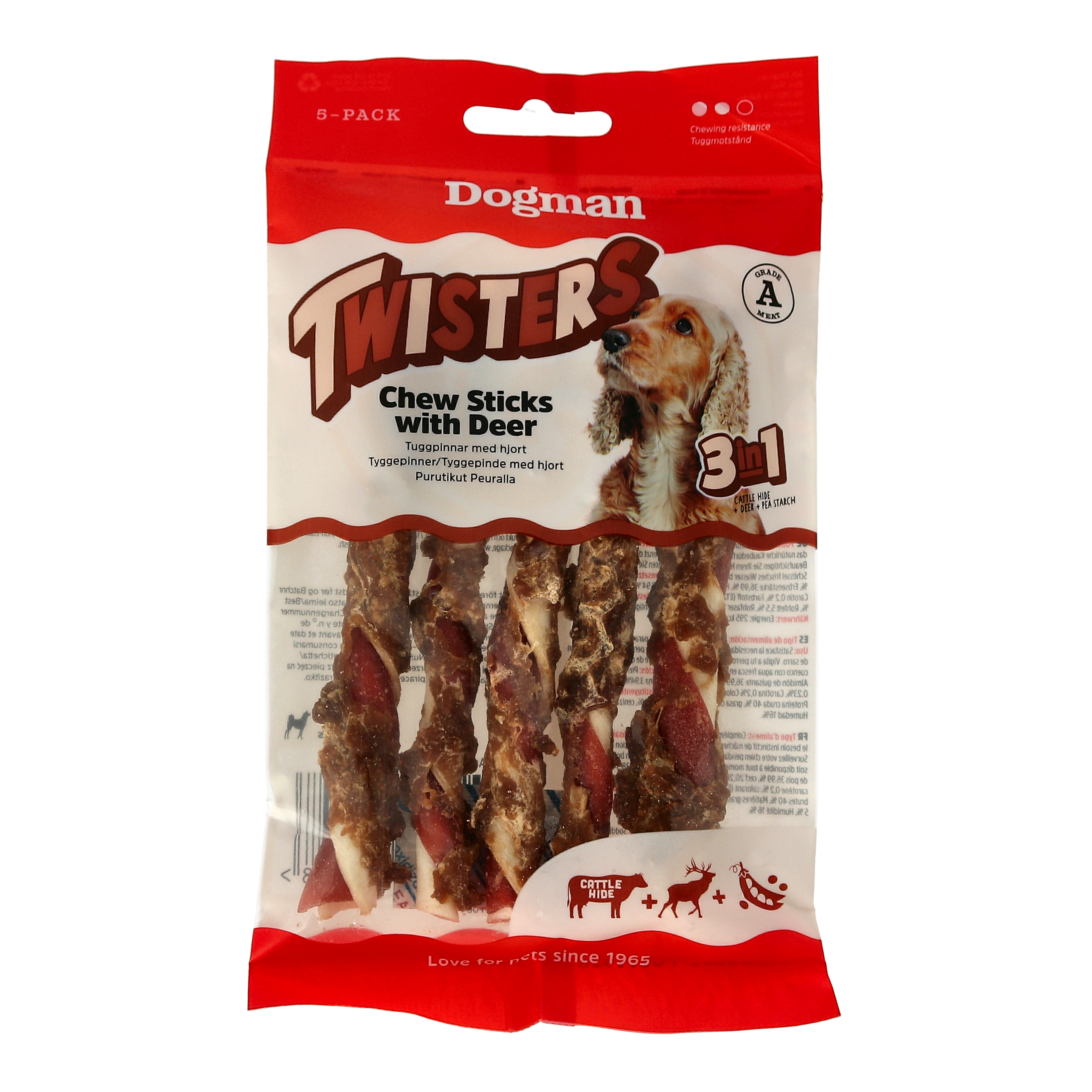 Twisters Tuggpinnar med Hjort 3in1 5p