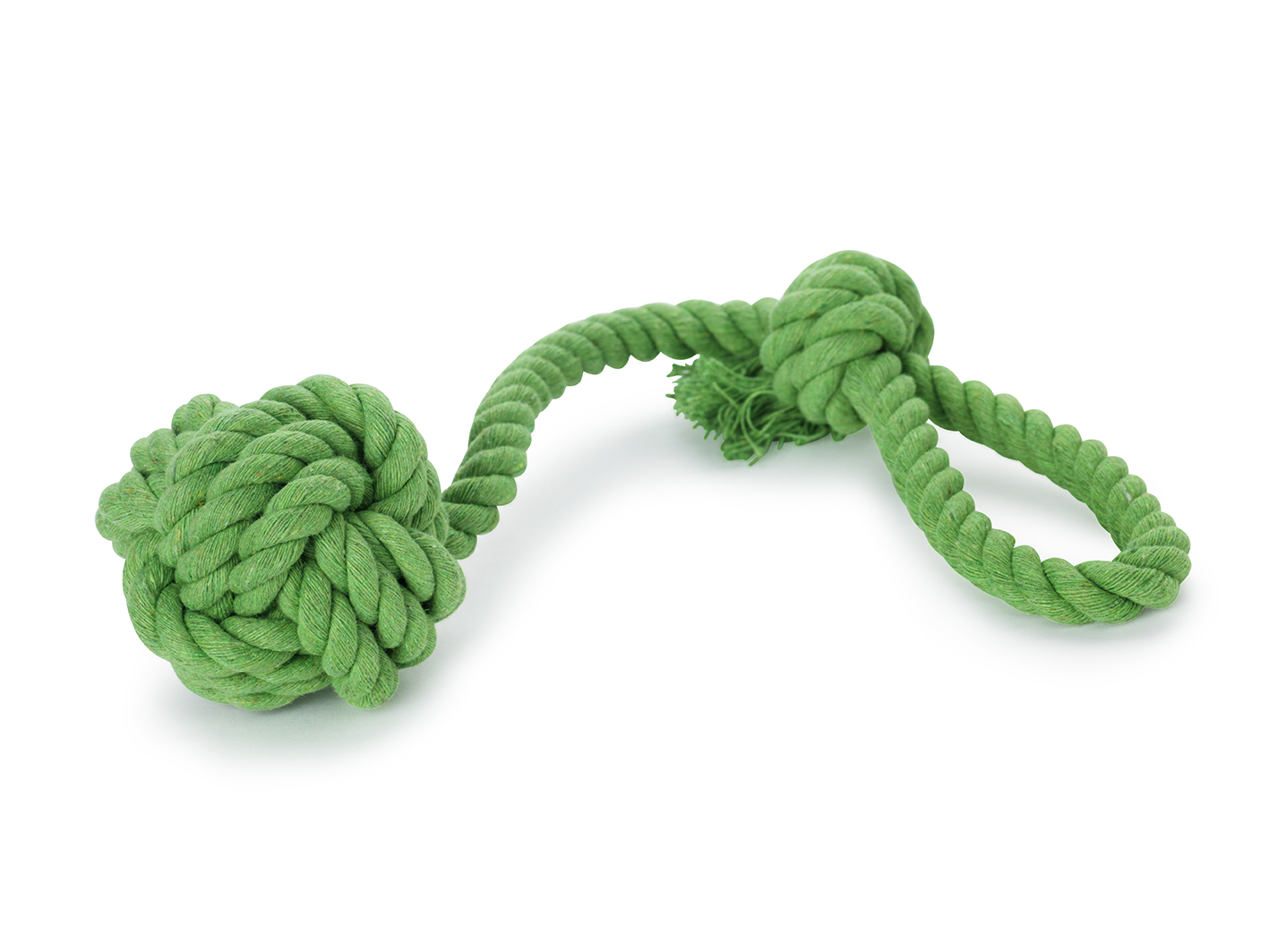 Leksak Repboll med handtag Gr&ouml;n