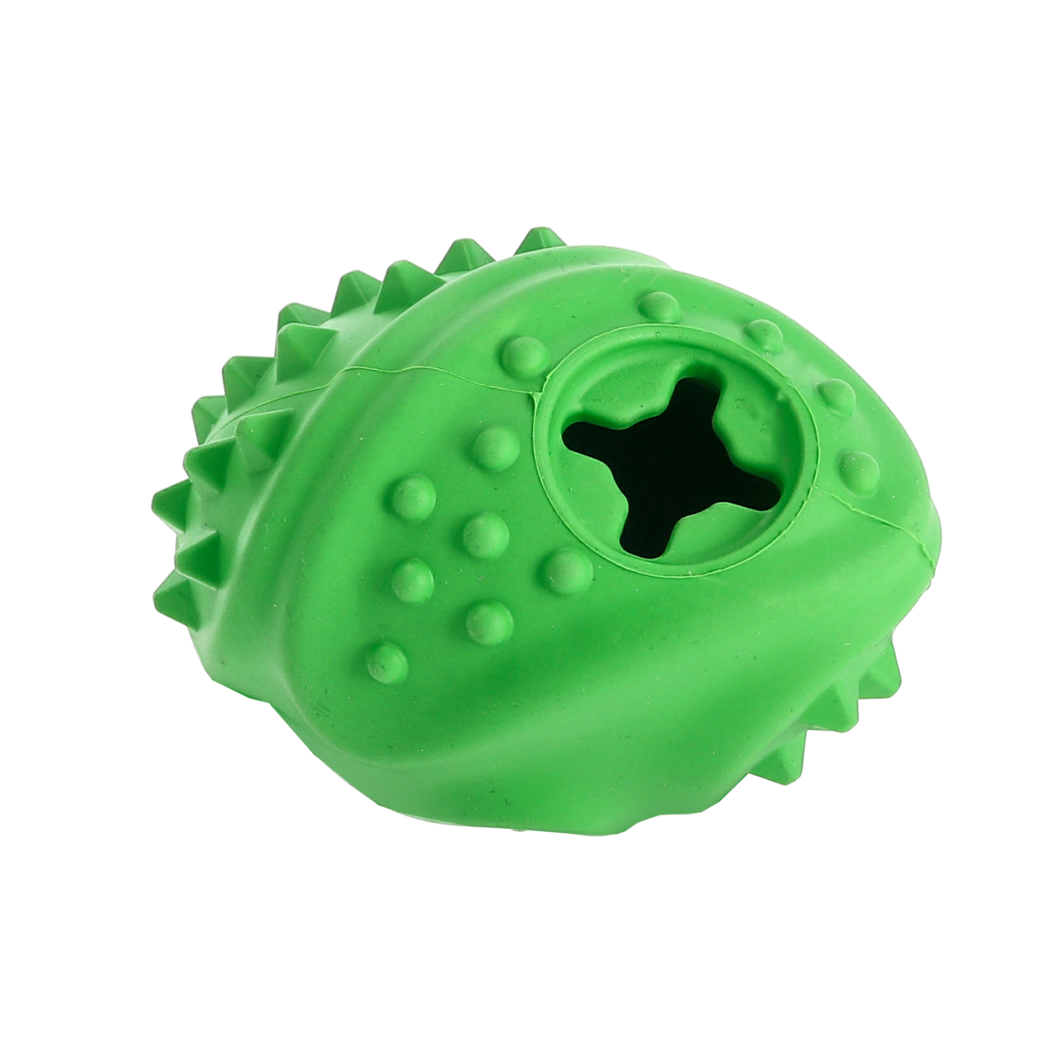 Rough Play Hundleksak Gummi IQ Boll Gr&ouml;n 10cm