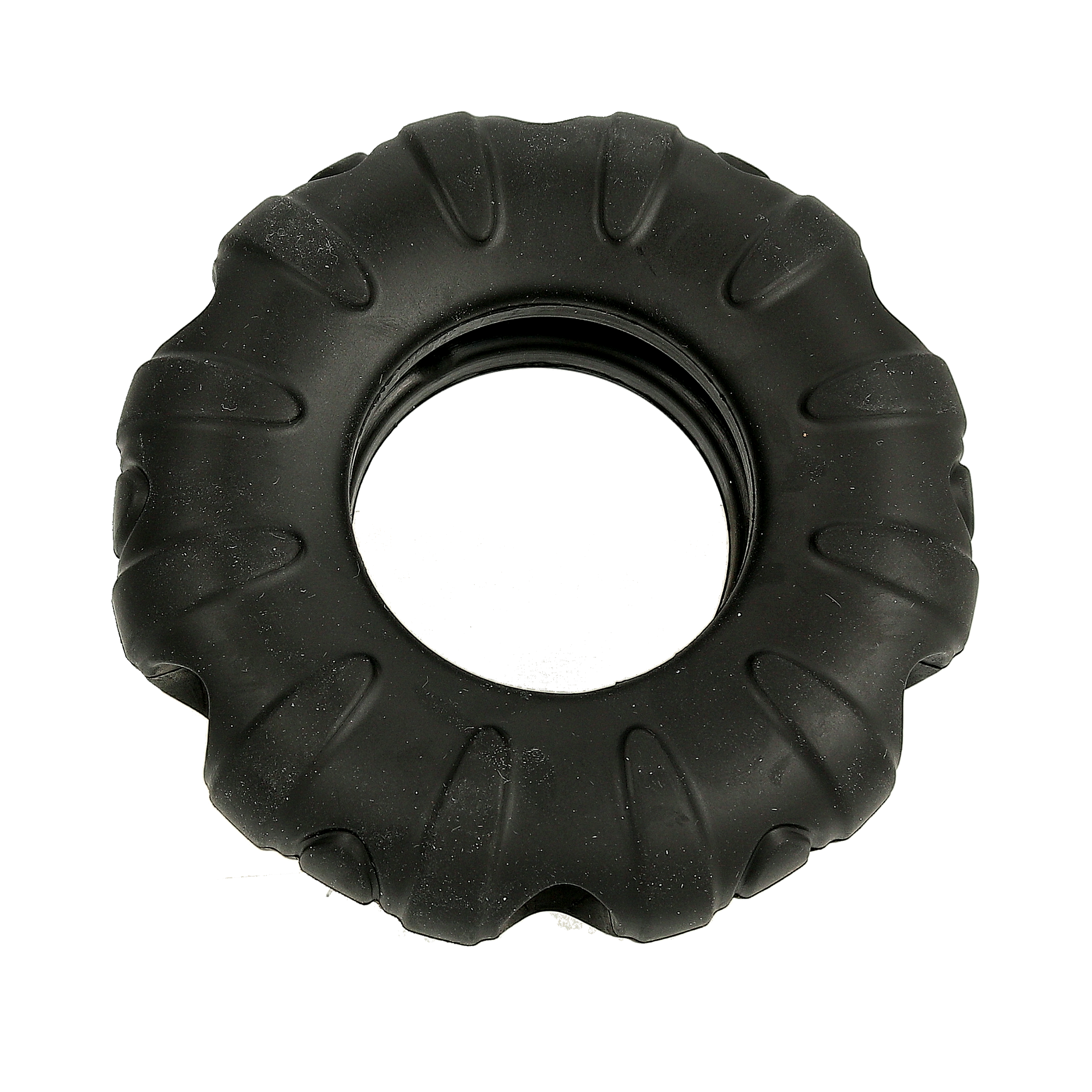 Rough Play Hundleksak Gummi D&auml;ck Svart 11cm