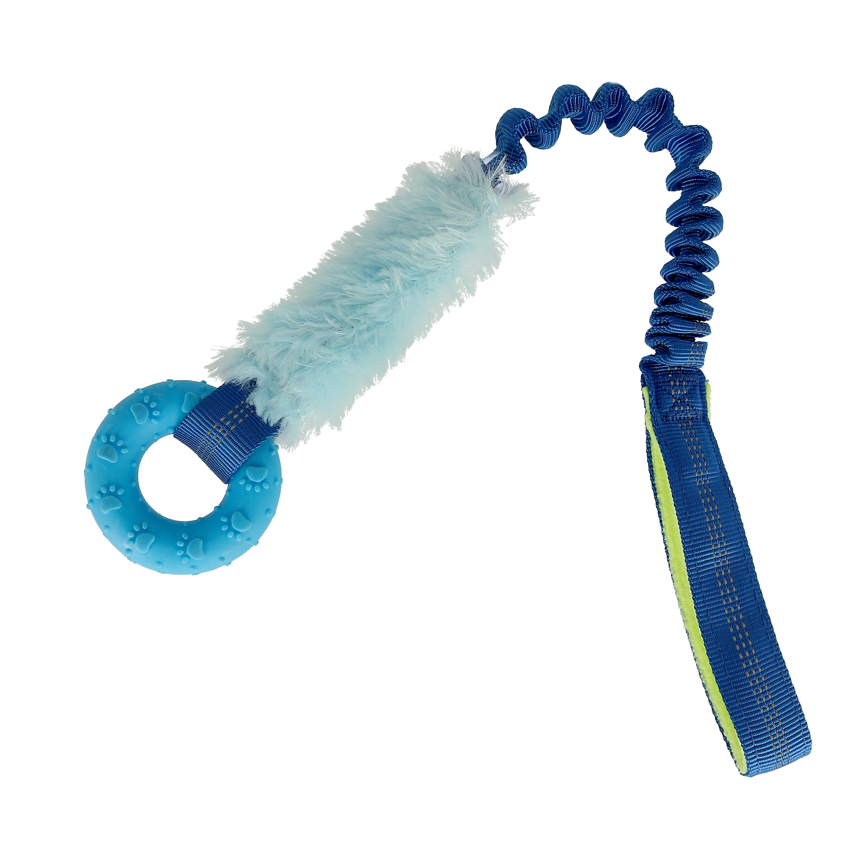 Valpleksak med ring Bl&aring;/Lime 50cm
