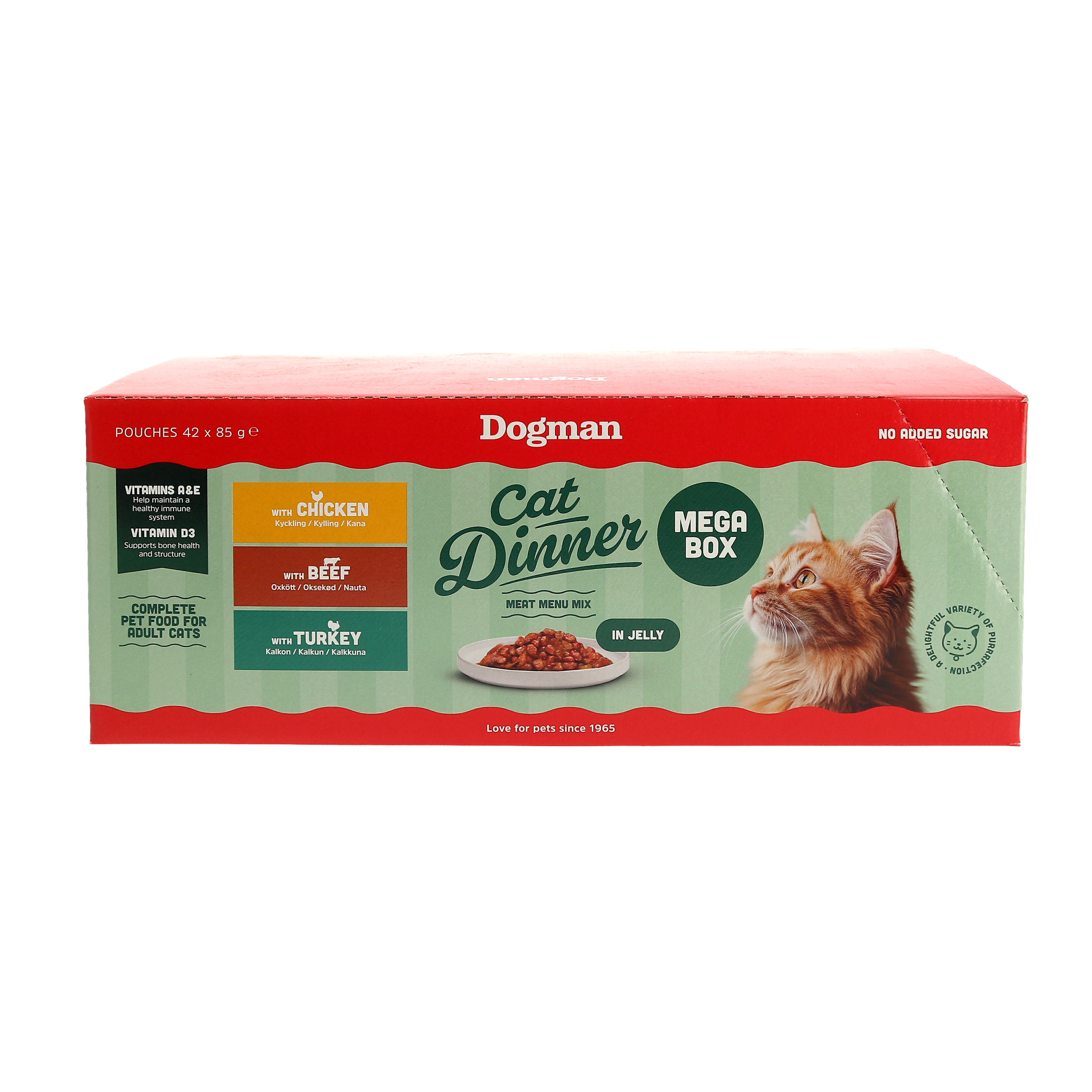 Cat Dinner Mega Box Jelly Våtfoder för katt 42x85g