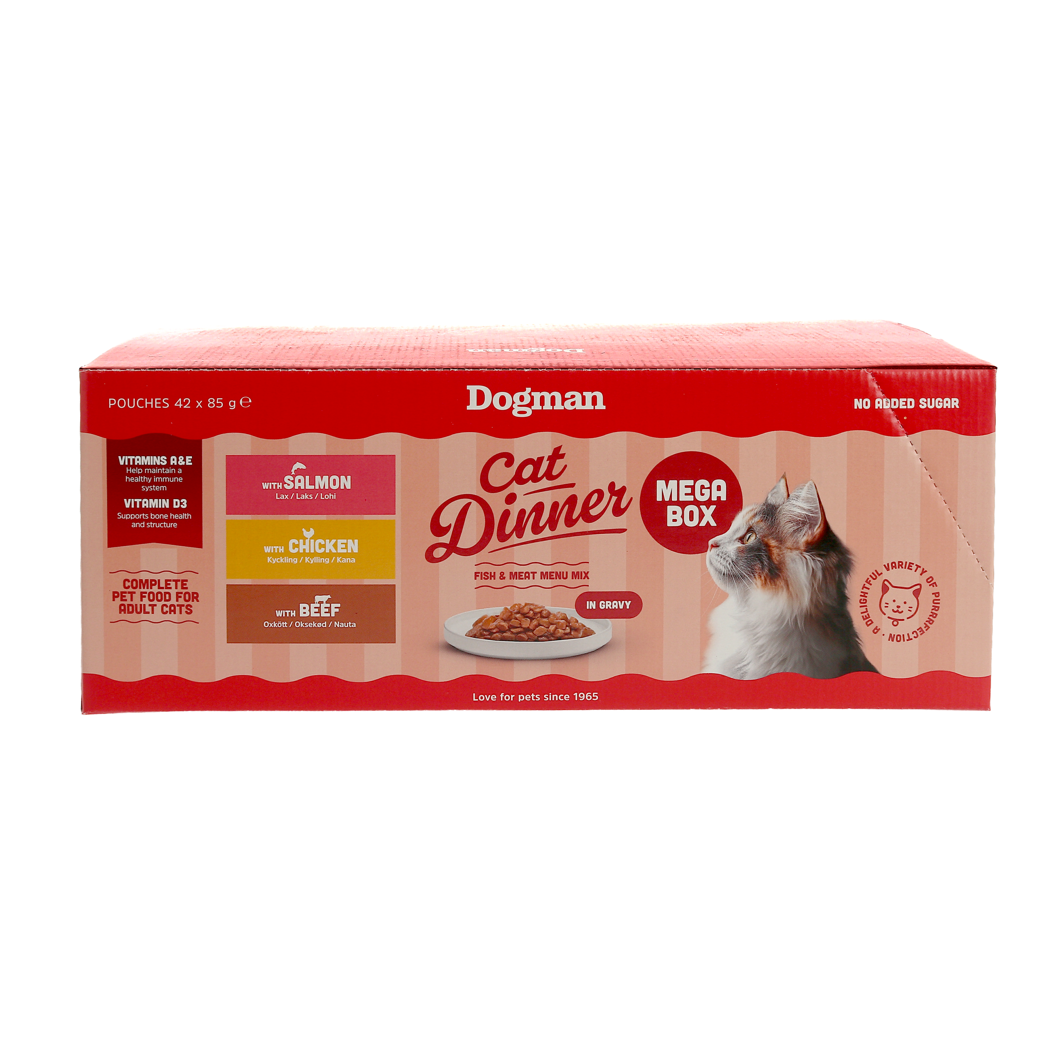 Cat Dinner Mega Box Gravy Våtfoder för katt 42x85g