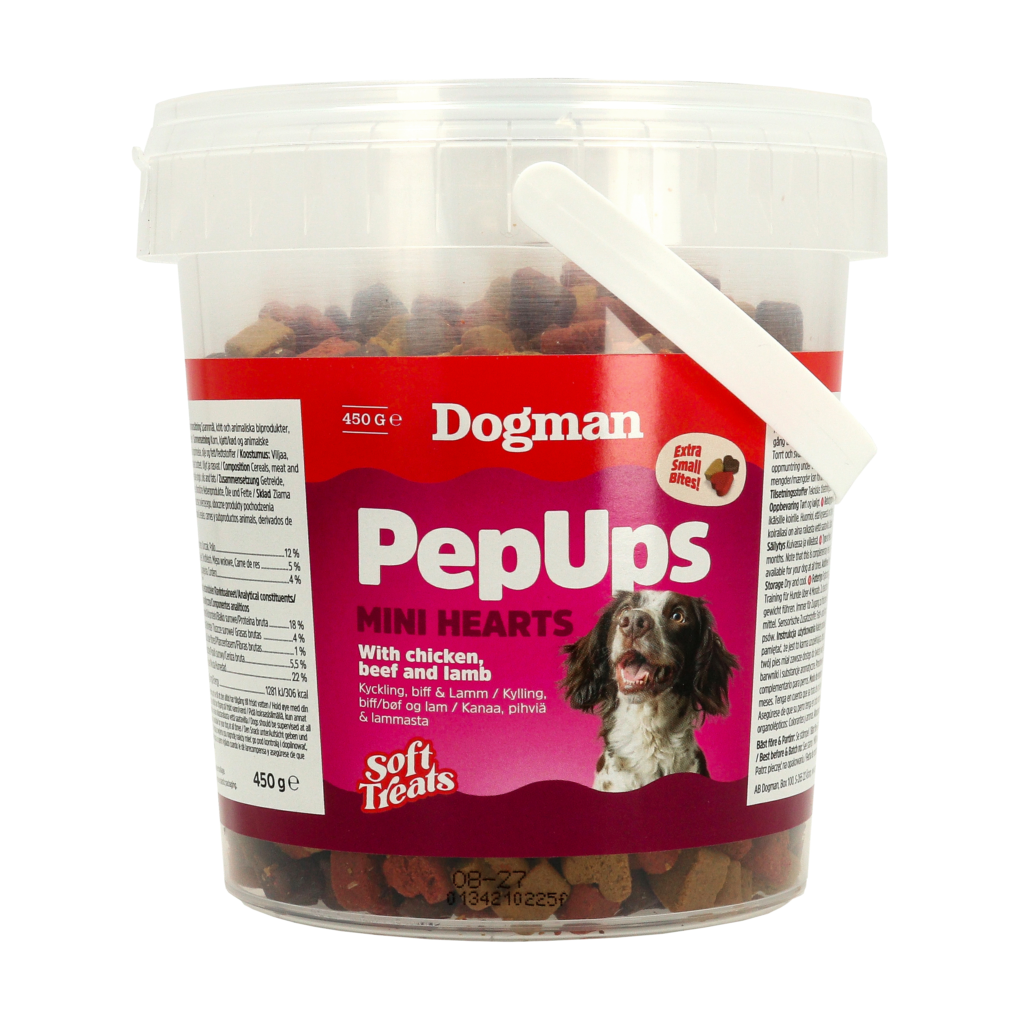 PepUps Mini Hearts Hundgodis 450g
