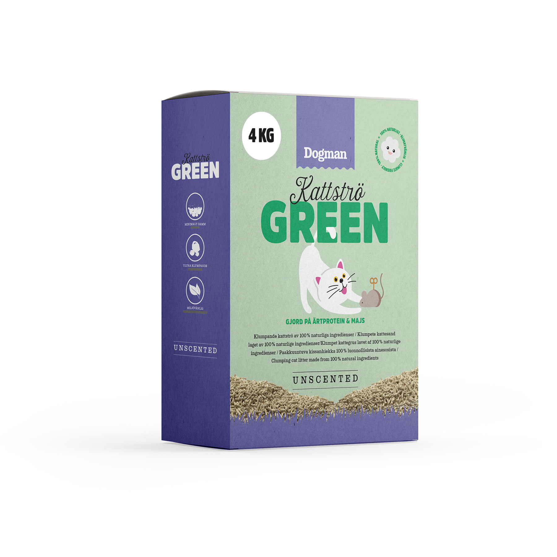 Kattstr&ouml; Green Unscented 4kg