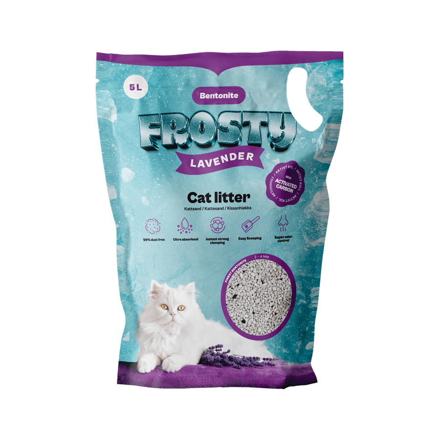 Bentonit Aktivt Kol Lavendel Kattsand 5l