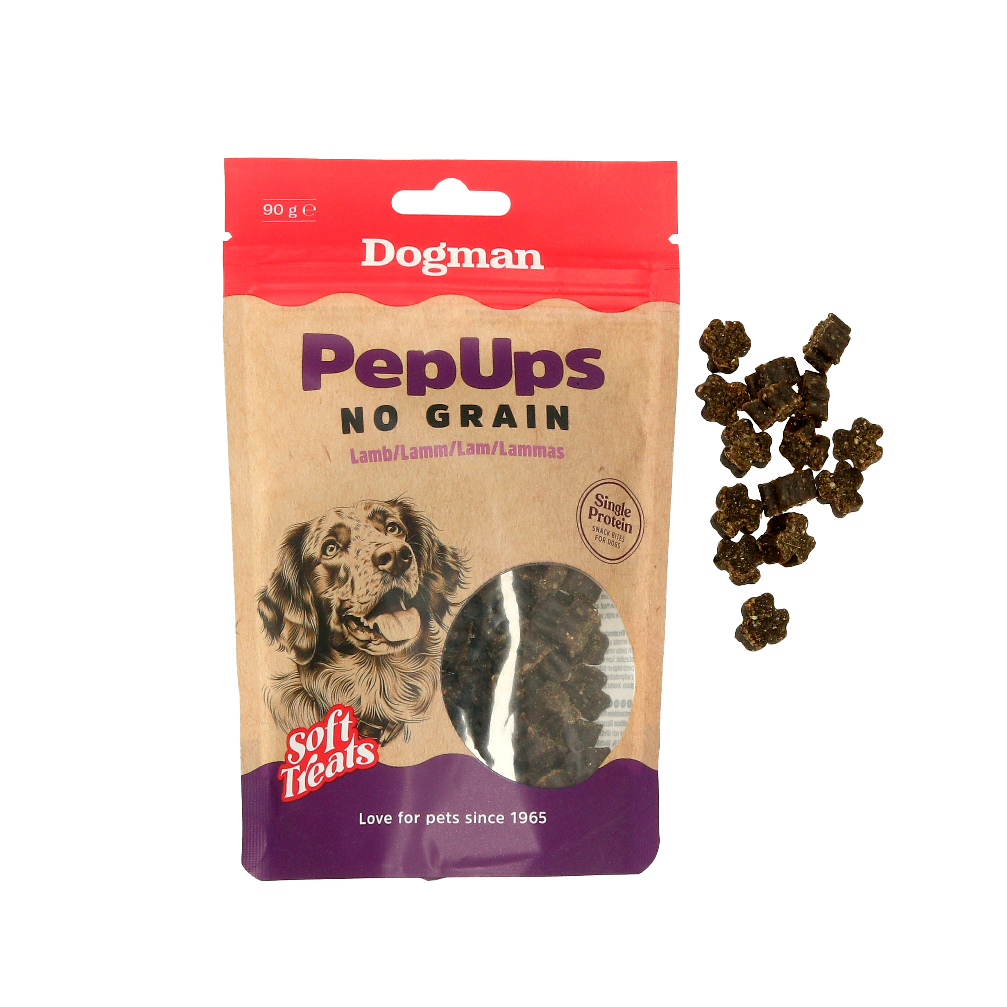 Pep Ups No Grain Lamm Hundgodis 90g