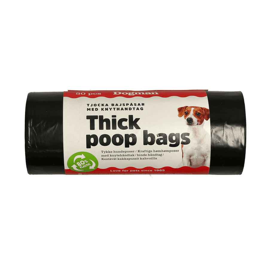 Poop Bags with Handles, 50-Pack